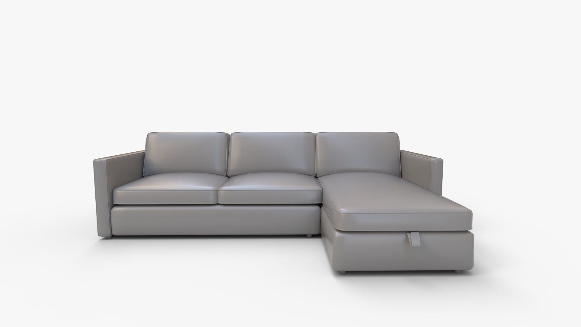 Harris Right Multi Seat Sleeper Sectional Storage Chaise Low-poly 3D model_10