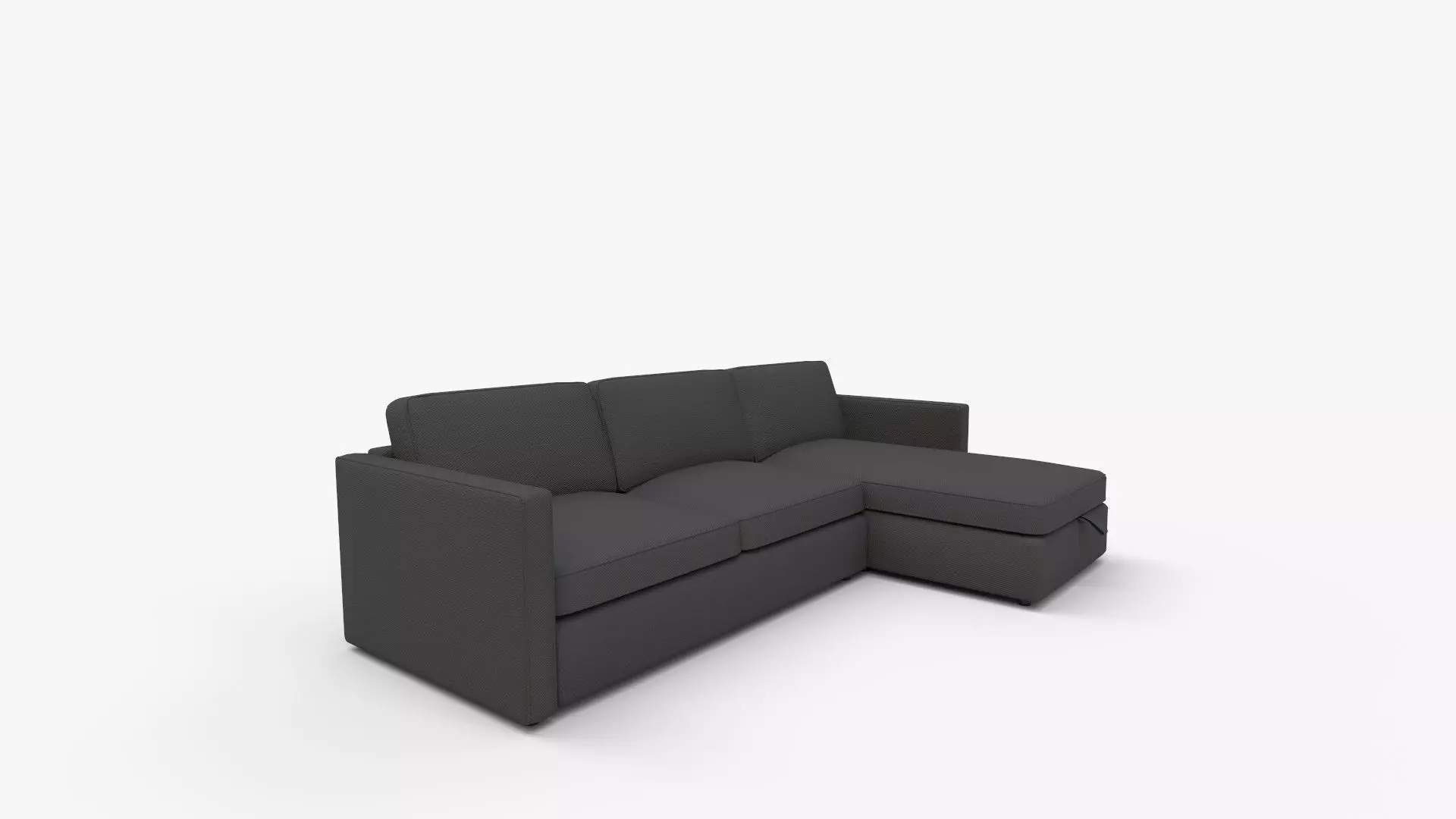 Harris Right Multi Seat Sleeper Sectional Storage Chaise Low-poly 3D model_0