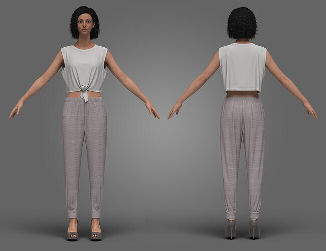 Female Chic Harmony 3D model