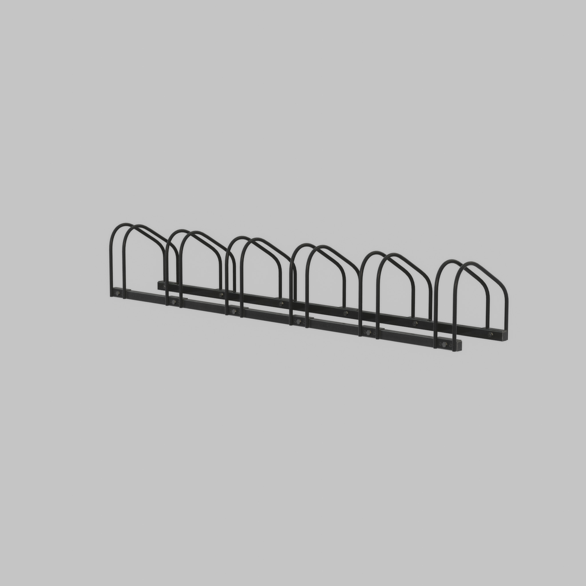Bicycle stand for floor or wall mounting Low-poly 3D model_42