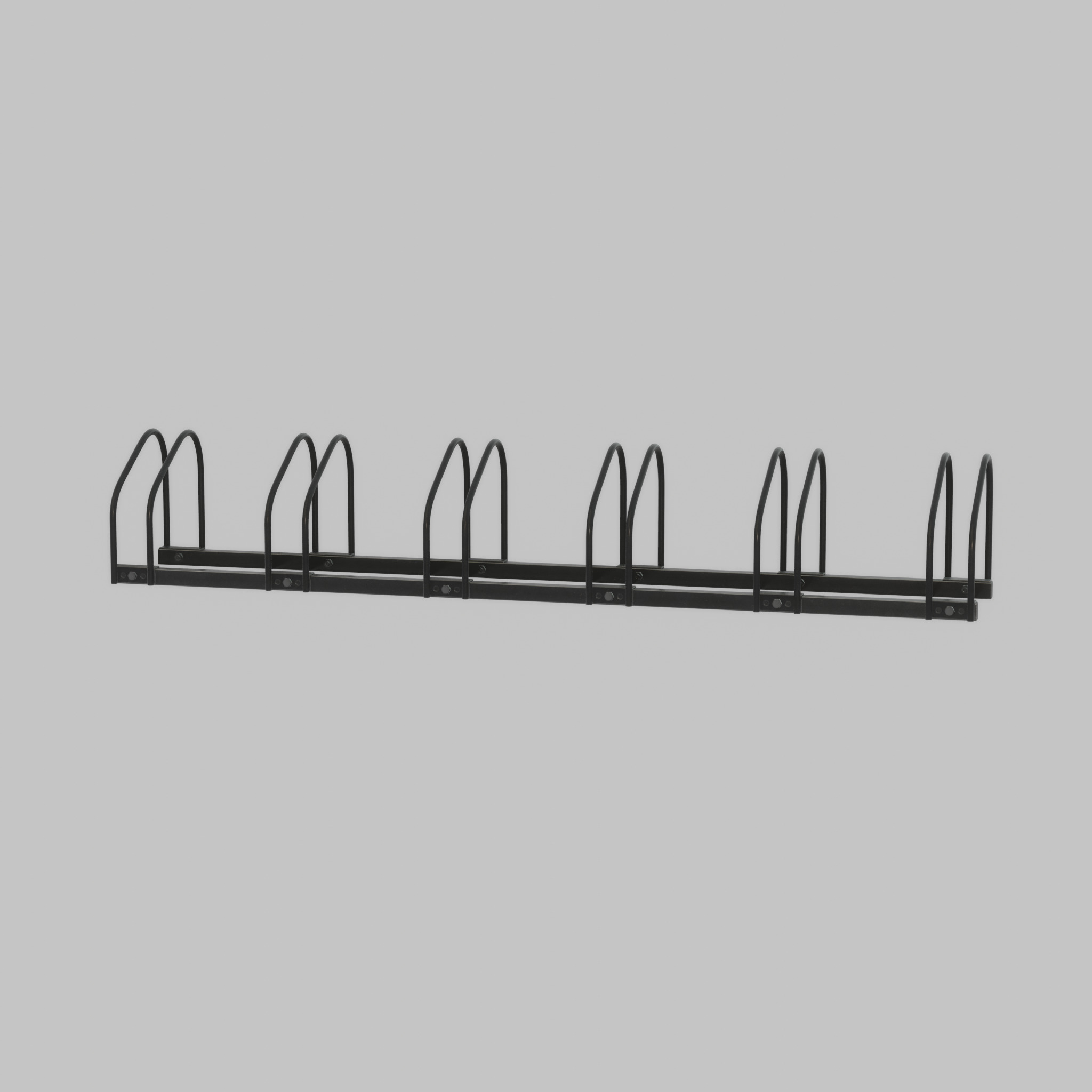 Bicycle stand for floor or wall mounting Low-poly 3D model_43