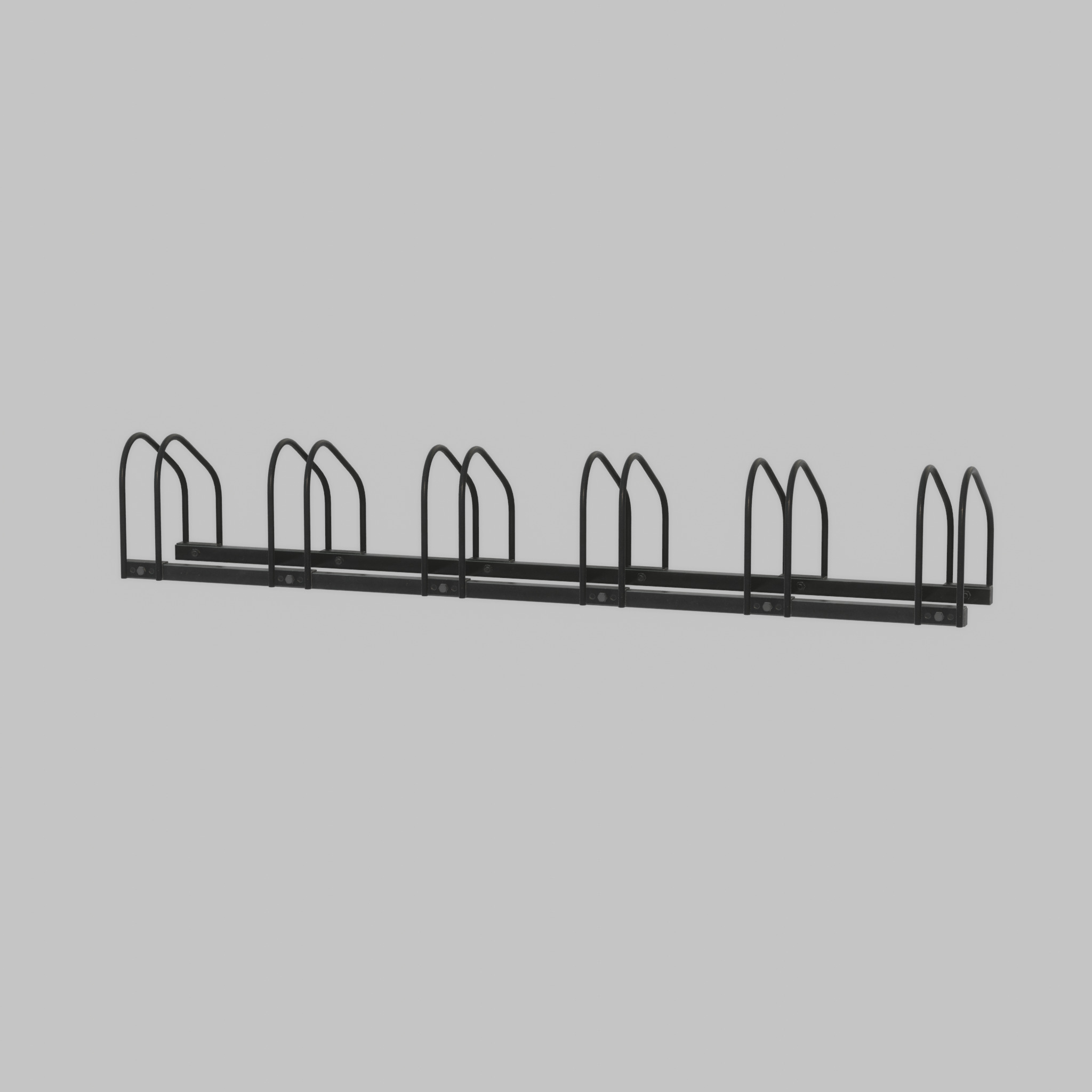 Bicycle stand for floor or wall mounting Low-poly 3D model_39