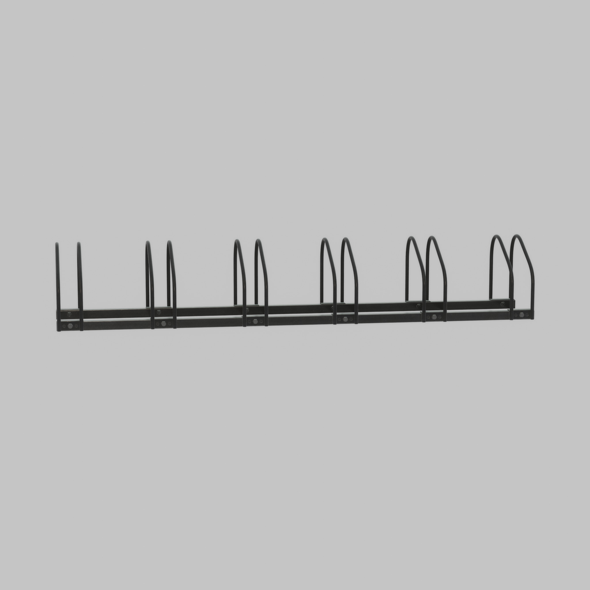 Bicycle stand for floor or wall mounting Low-poly 3D model_60