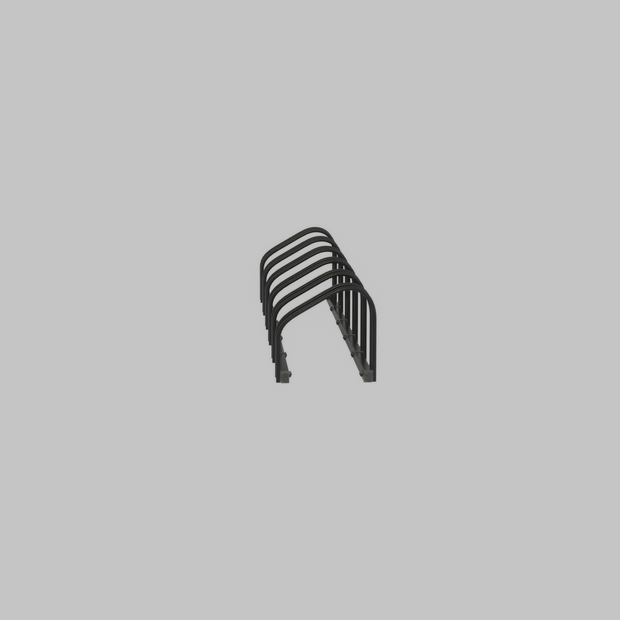 Bicycle stand for floor or wall mounting Low-poly 3D model_24