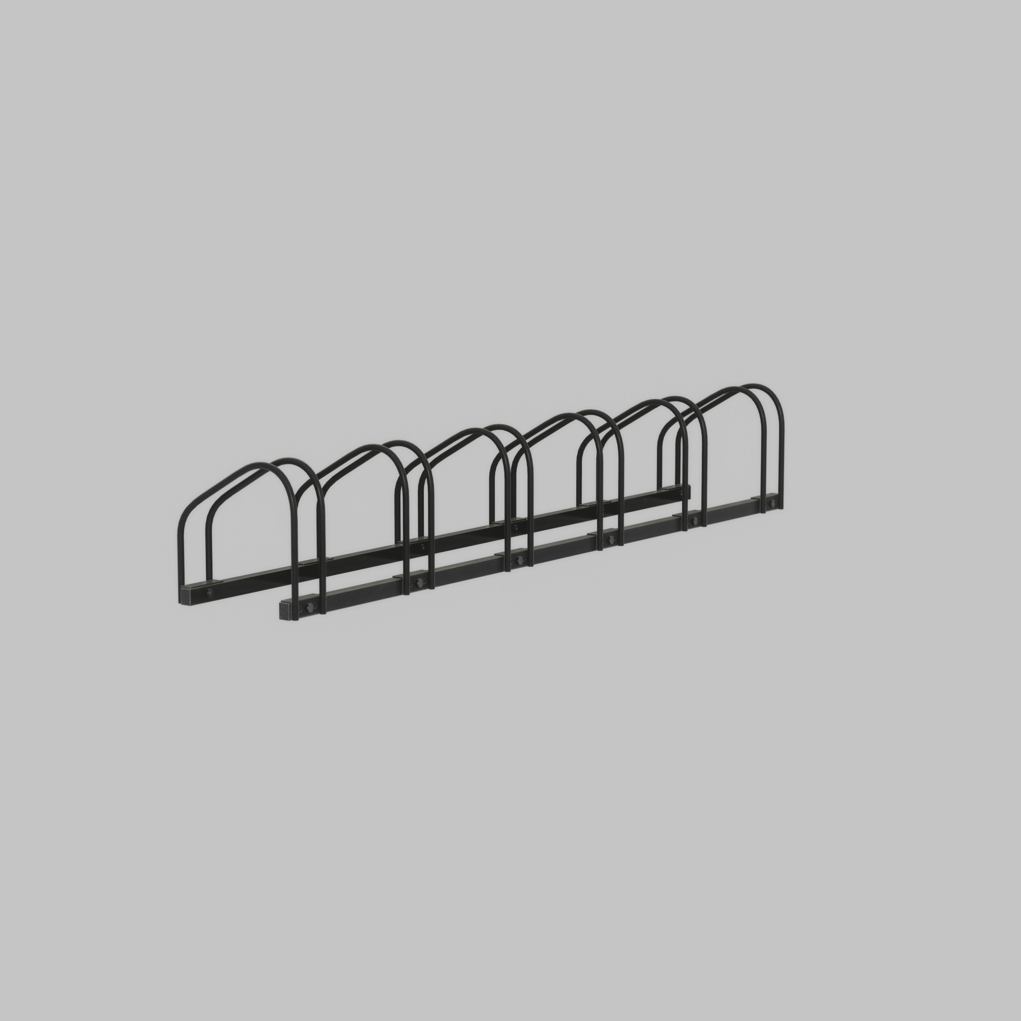 Bicycle stand for floor or wall mounting Low-poly 3D model_29