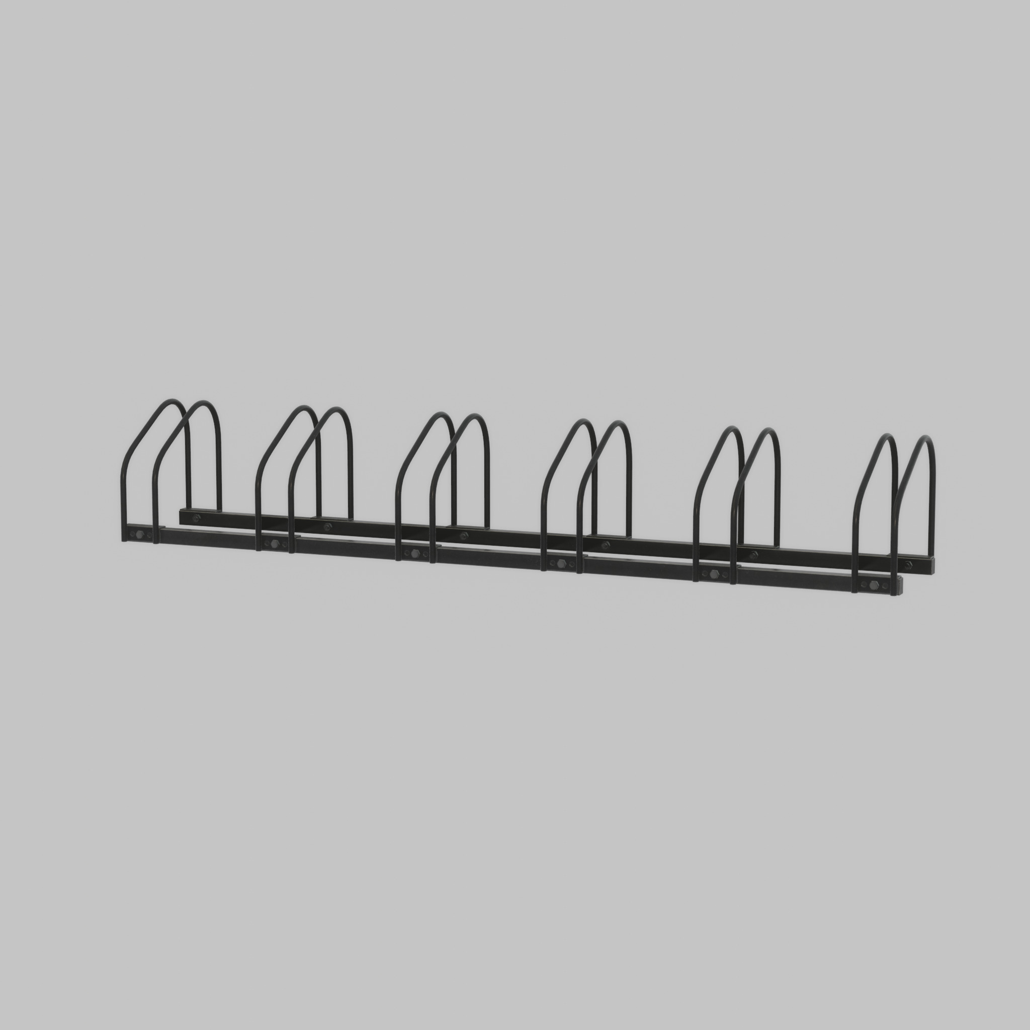 Bicycle stand for floor or wall mounting Low-poly 3D model_54