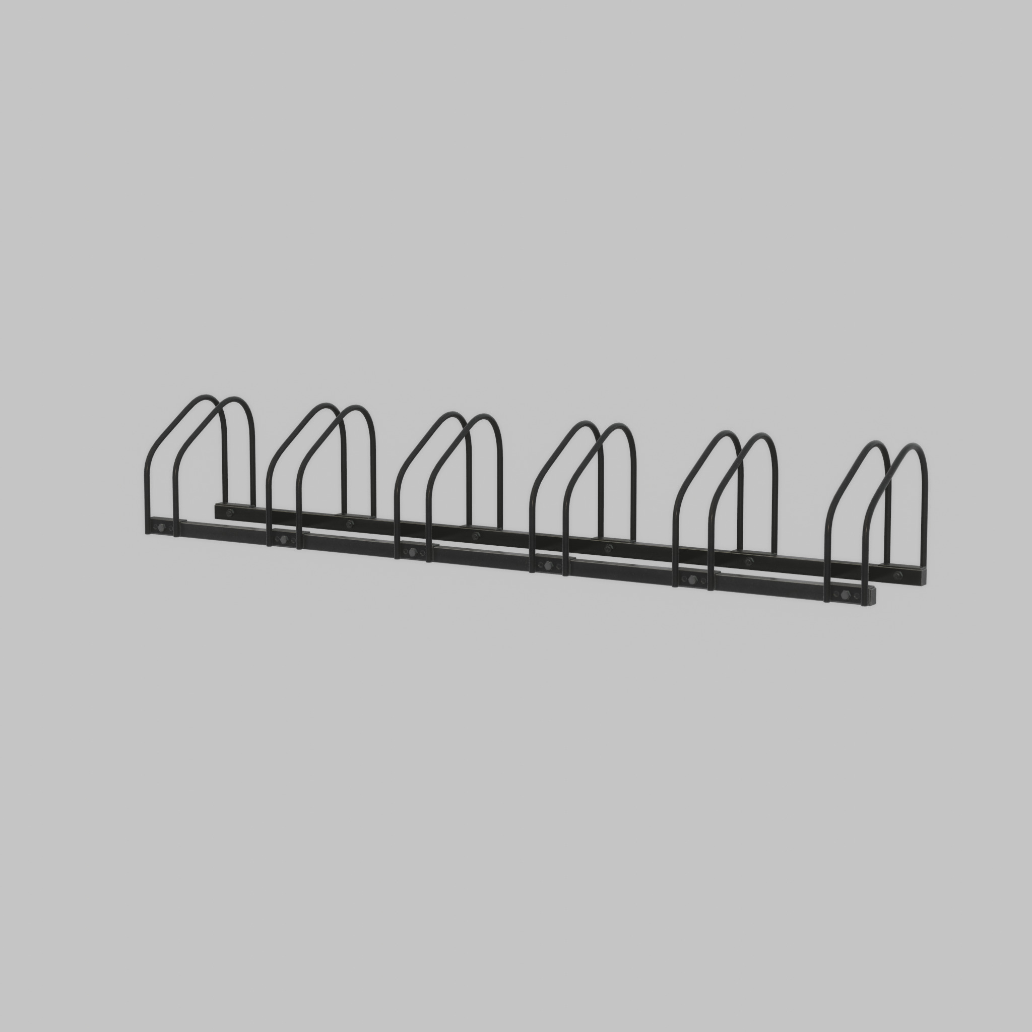 Bicycle stand for floor or wall mounting Low-poly 3D model_61