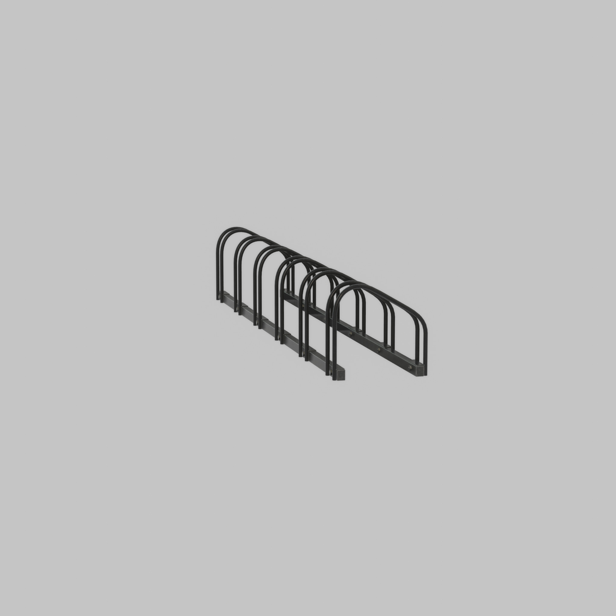Bicycle stand for floor or wall mounting Low-poly 3D model_47