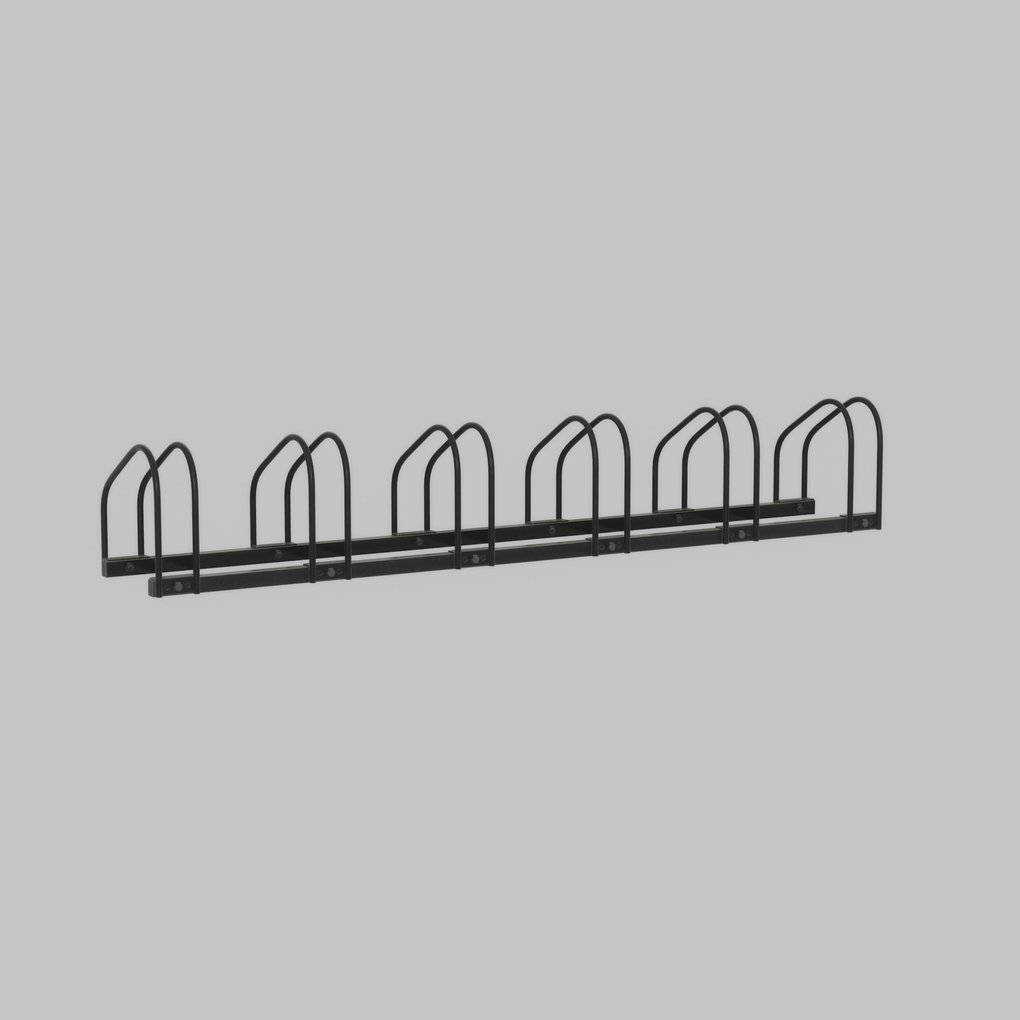 Bicycle stand for floor or wall mounting Low-poly 3D model_33