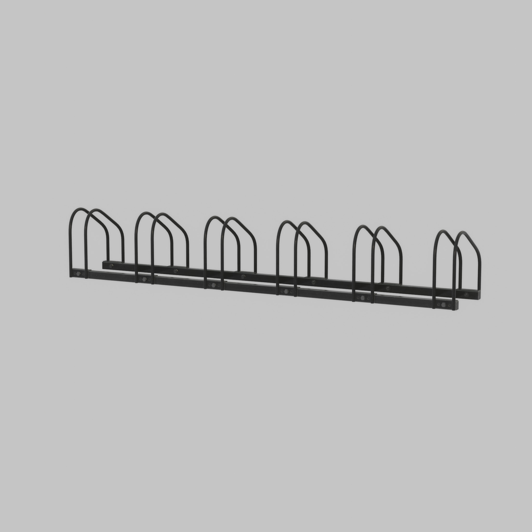 Bicycle stand for floor or wall mounting Low-poly 3D model_40