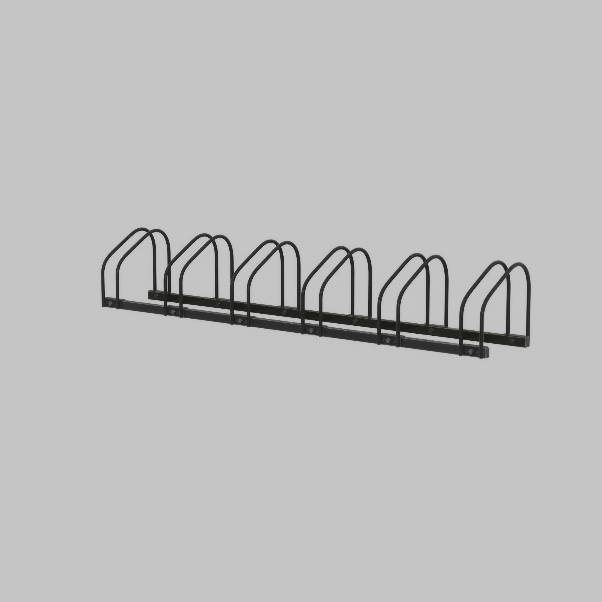 Bicycle stand for floor or wall mounting Low-poly 3D model_62