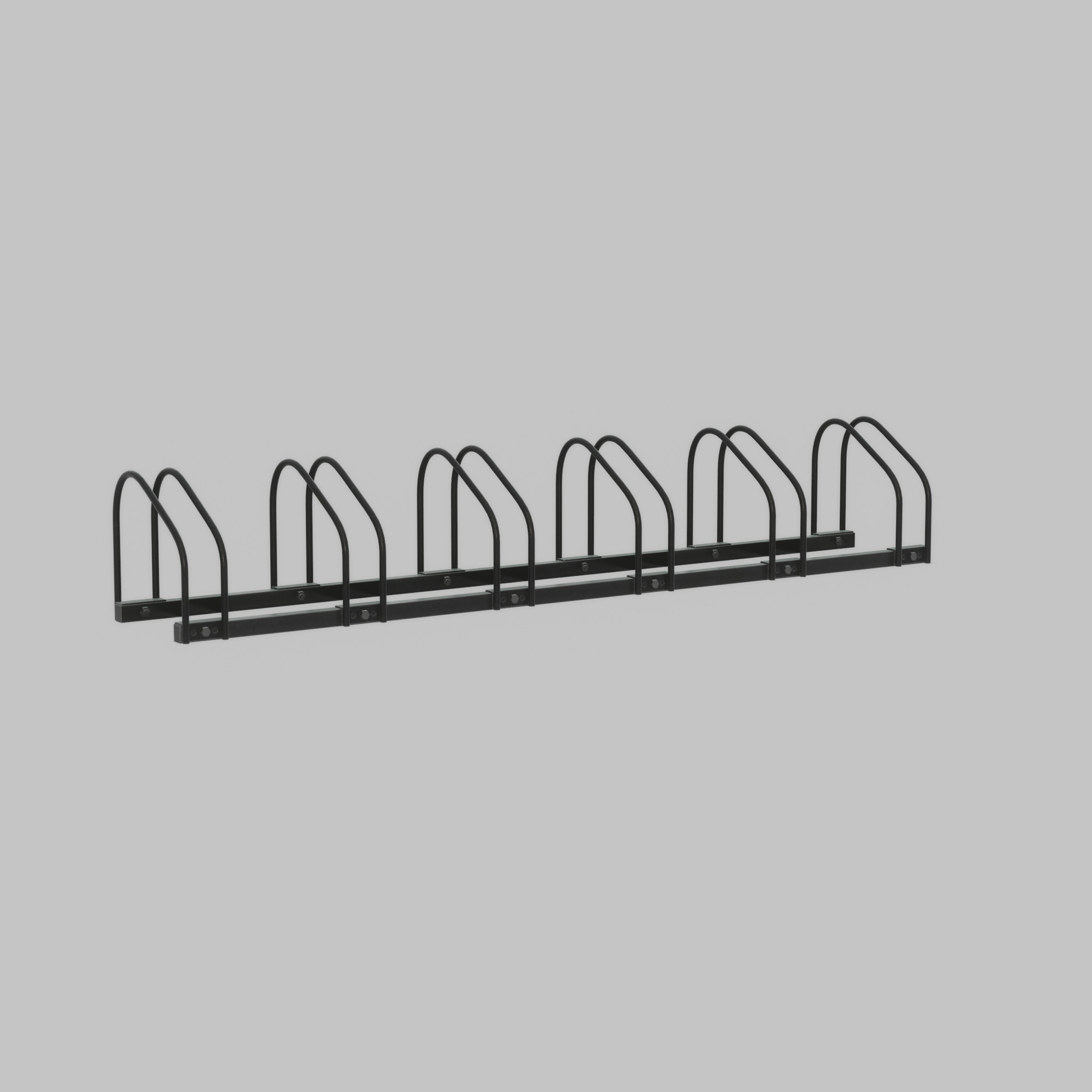 Bicycle stand for floor or wall mounting Low-poly 3D model_57