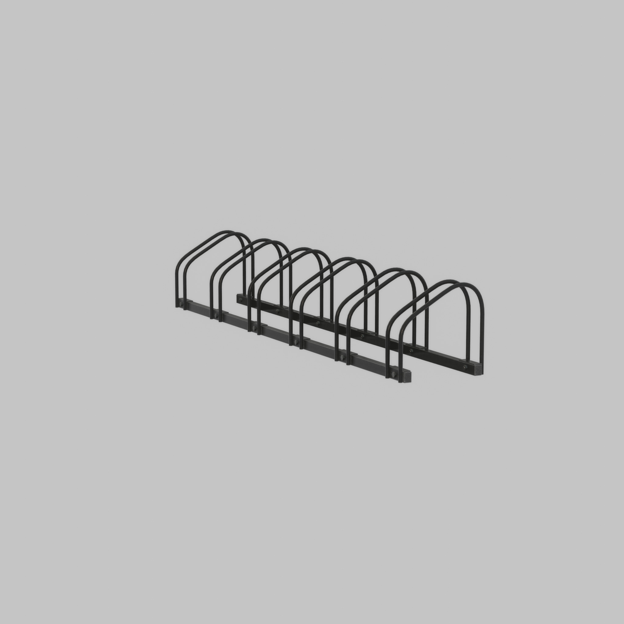 Bicycle stand for floor or wall mounting Low-poly 3D model_65