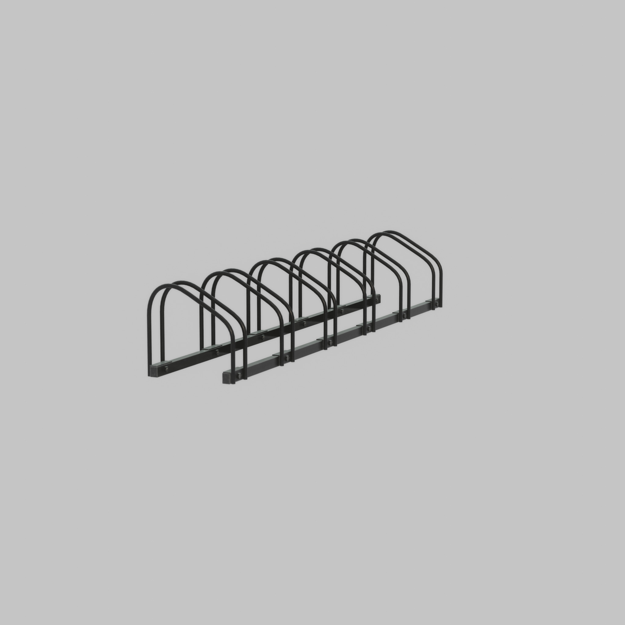 Bicycle stand for floor or wall mounting Low-poly 3D model_52