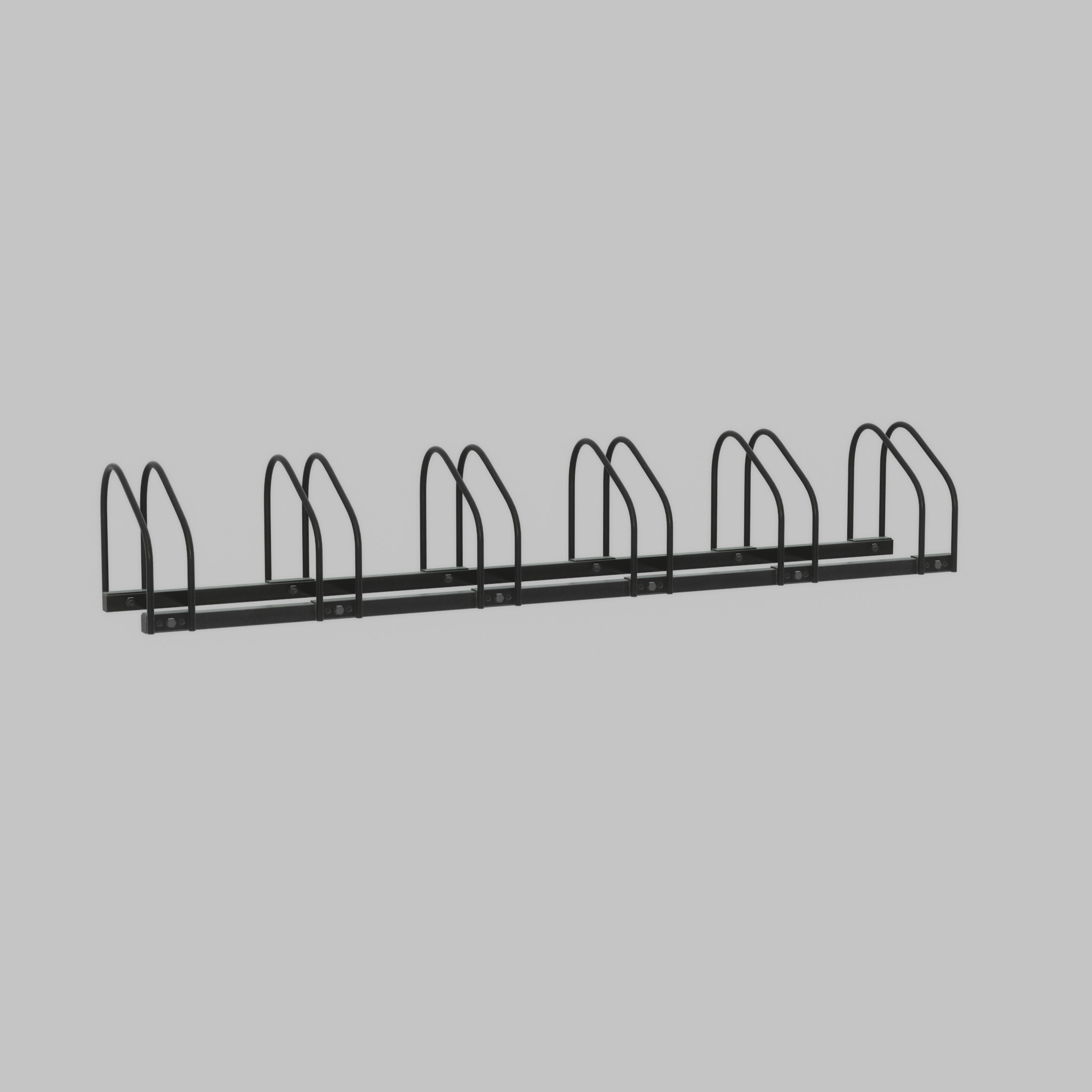 Bicycle stand for floor or wall mounting Low-poly 3D model_58