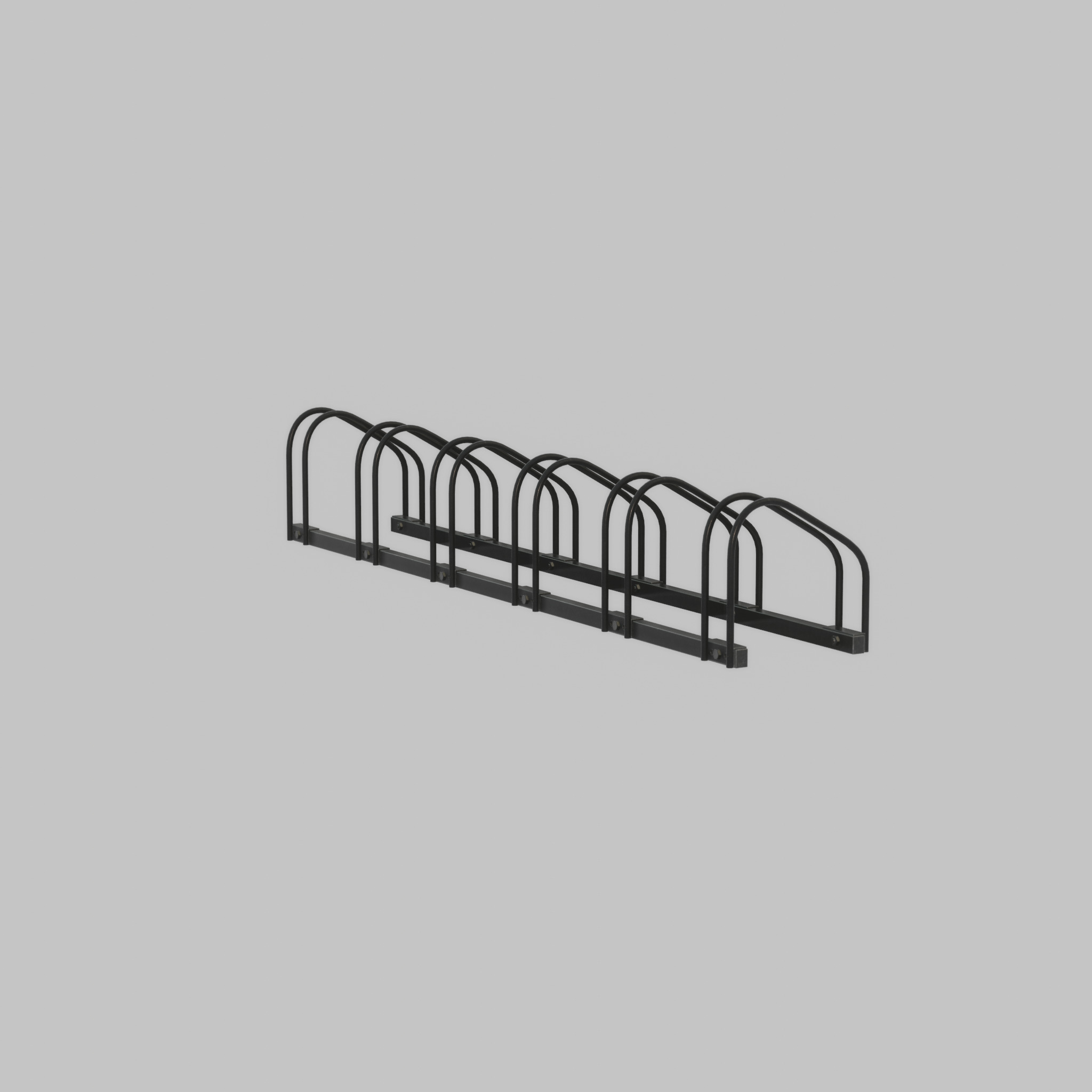 Bicycle stand for floor or wall mounting Low-poly 3D model_45