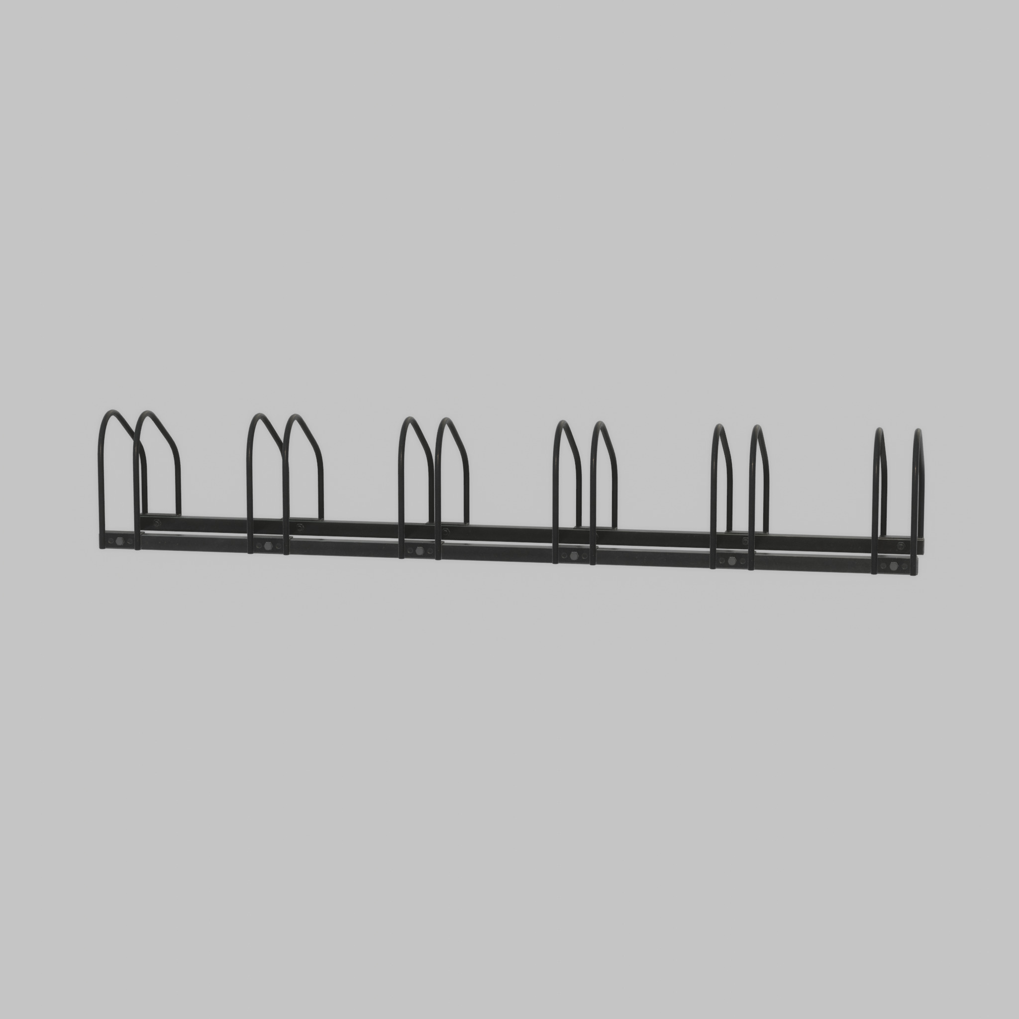 Bicycle stand for floor or wall mounting Low-poly 3D model_38