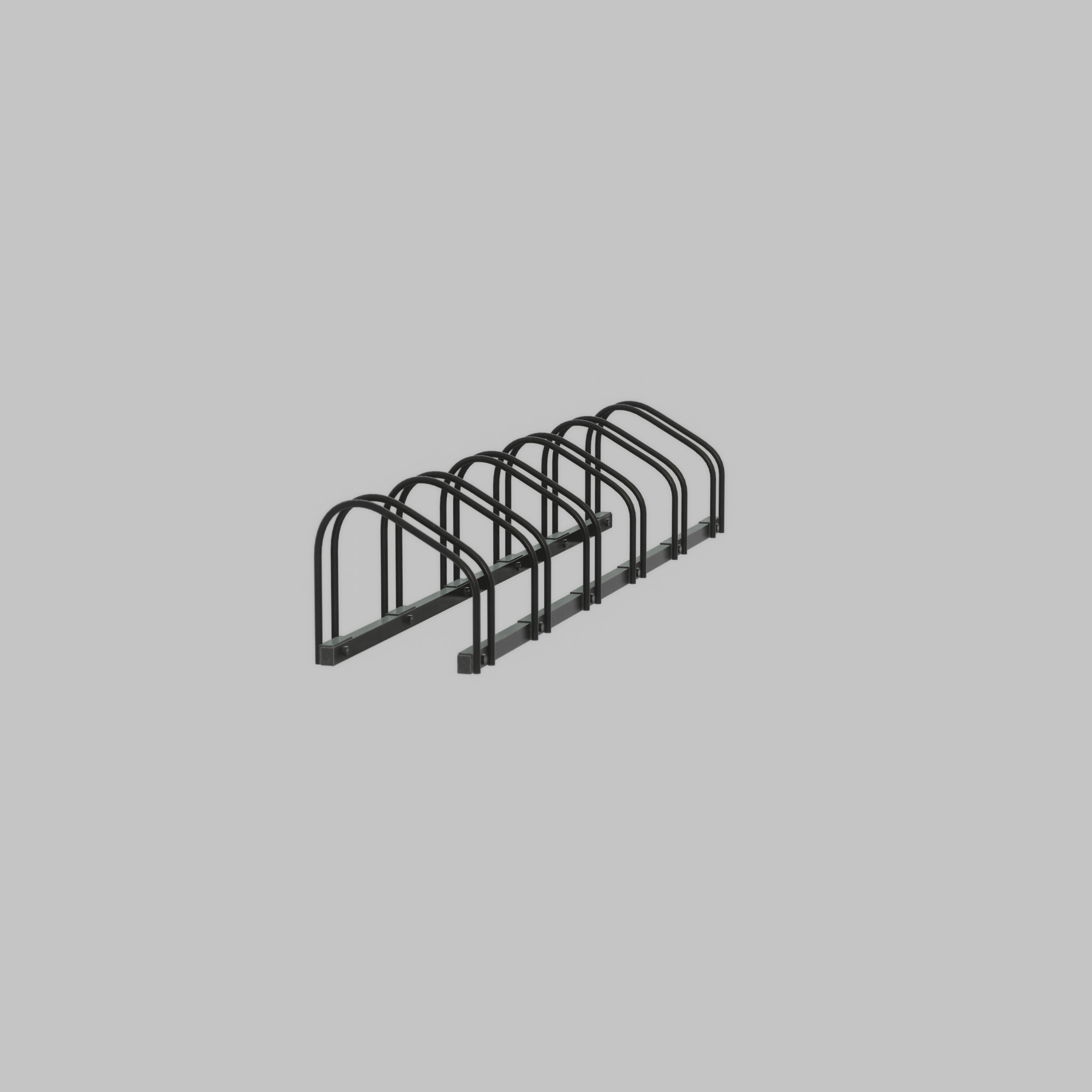 Bicycle stand for floor or wall mounting Low-poly 3D model_51