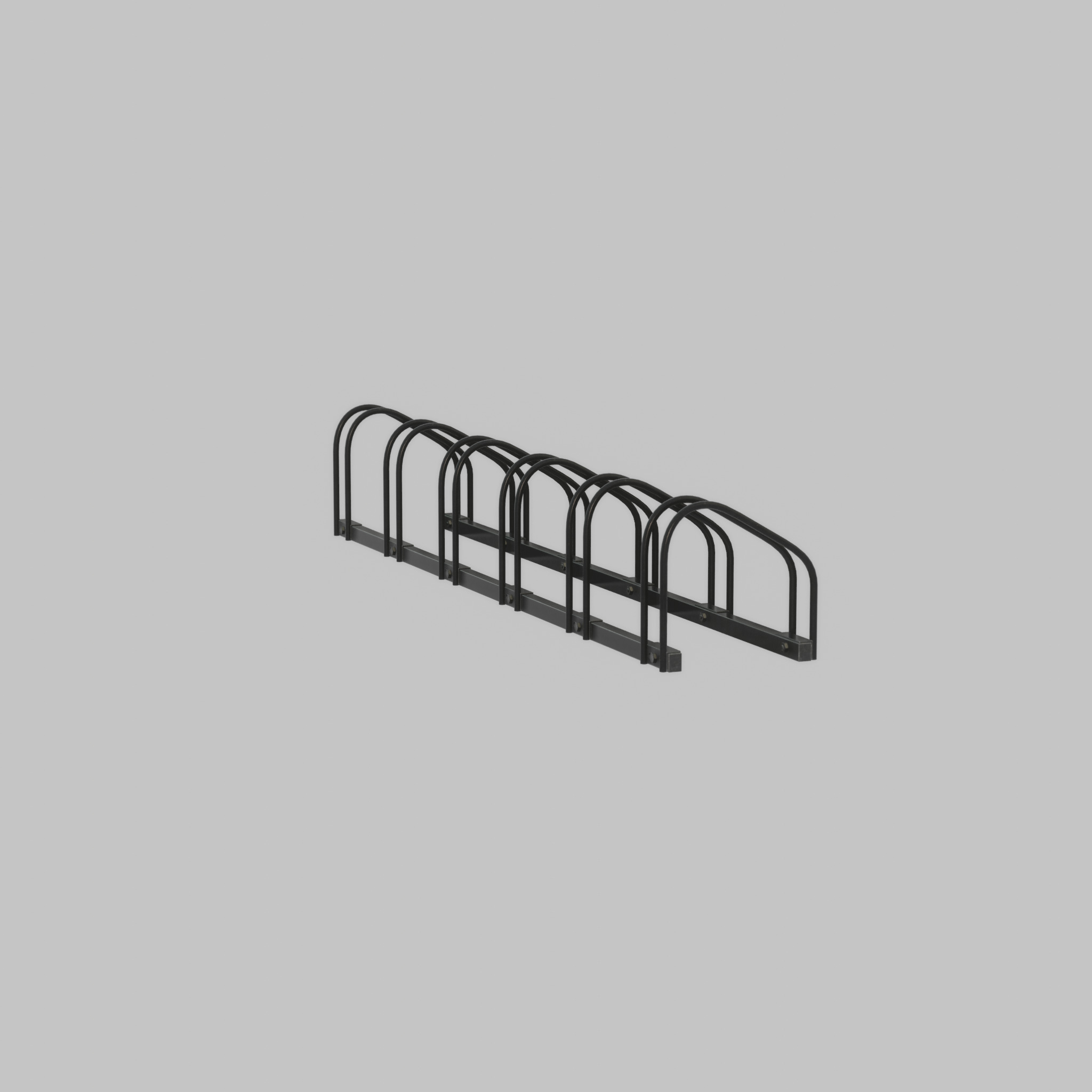Bicycle stand for floor or wall mounting Low-poly 3D model_46