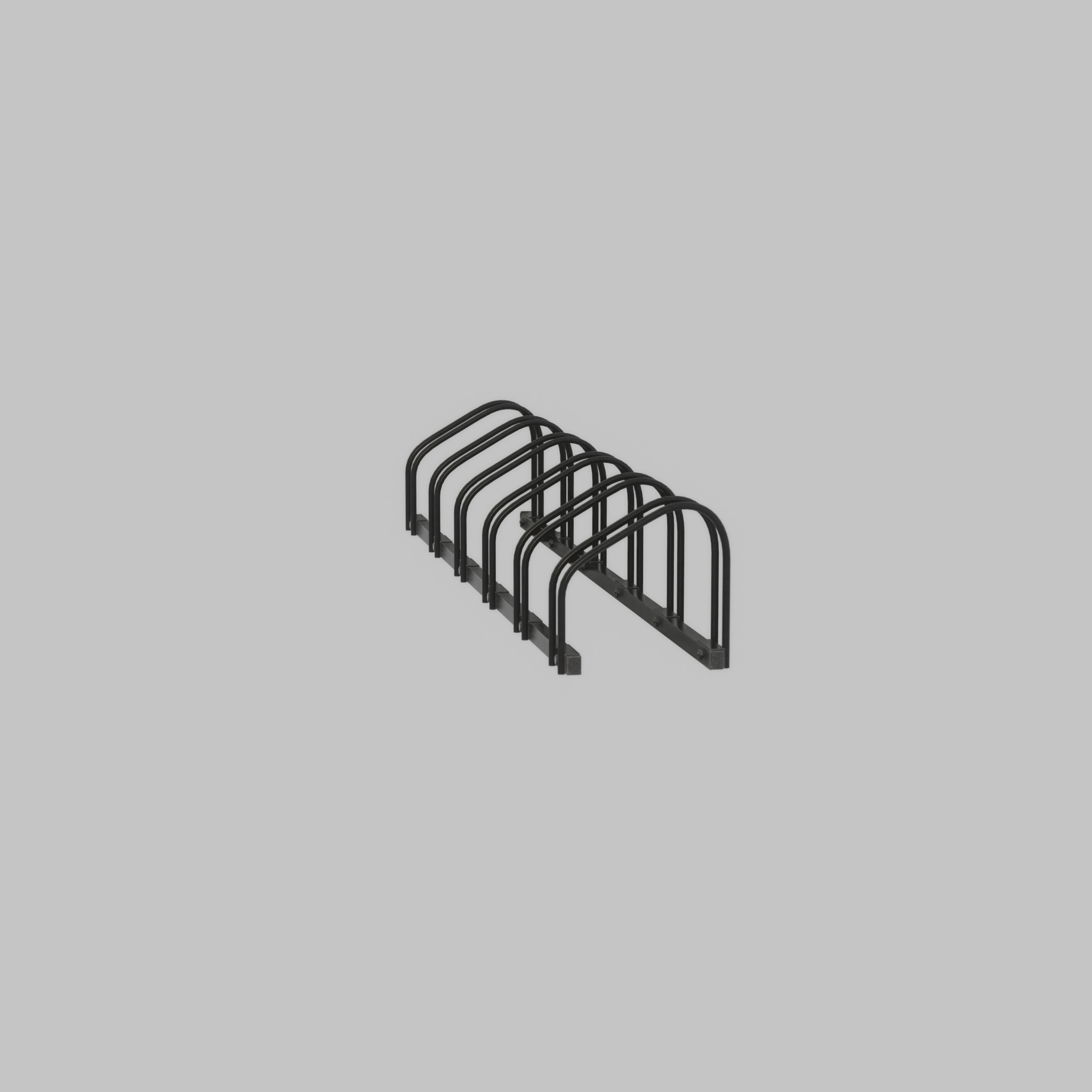 Bicycle stand for floor or wall mounting Low-poly 3D model_23