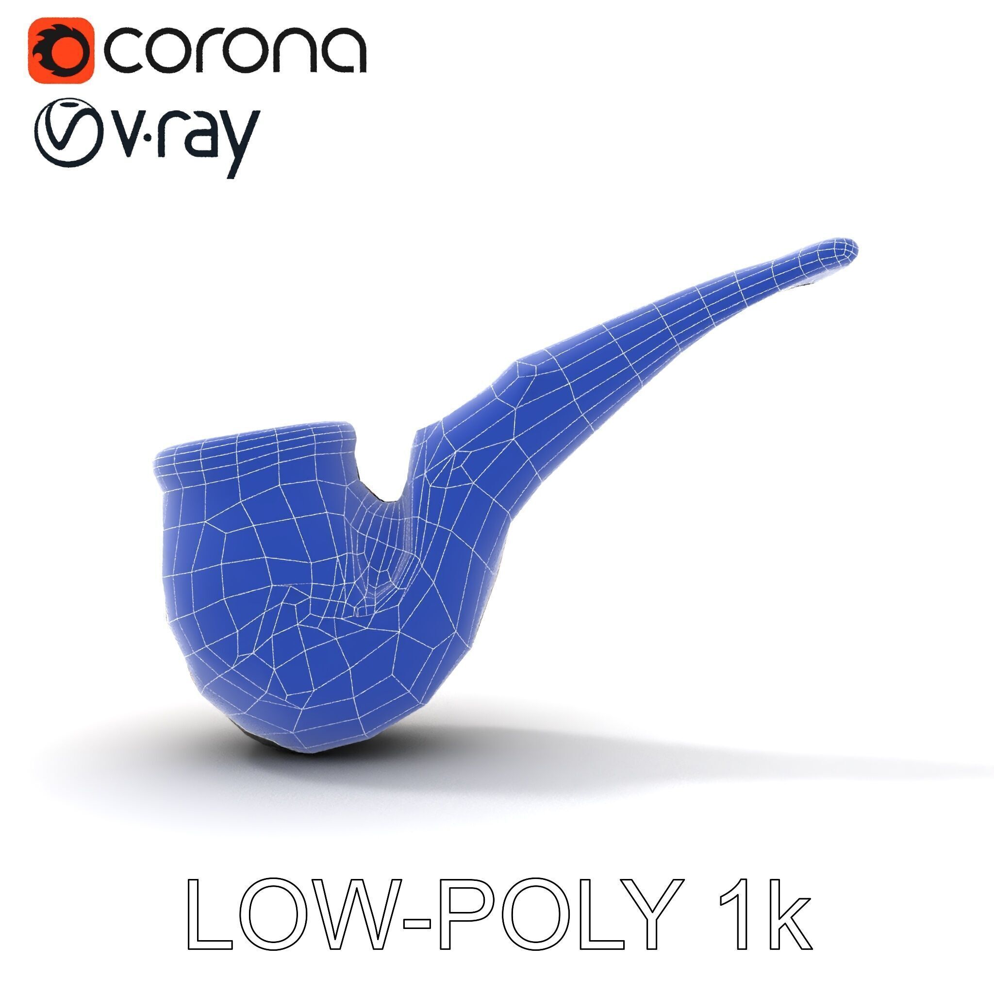 Ornate Tobacco Pipe Model Pack Low-poly 3D model_20