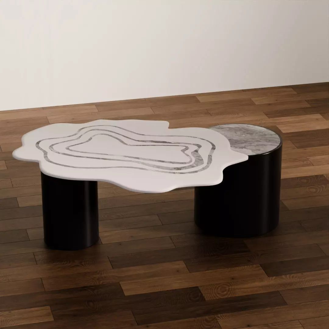 Modern Abstract Coffee Table Low-poly 3D model