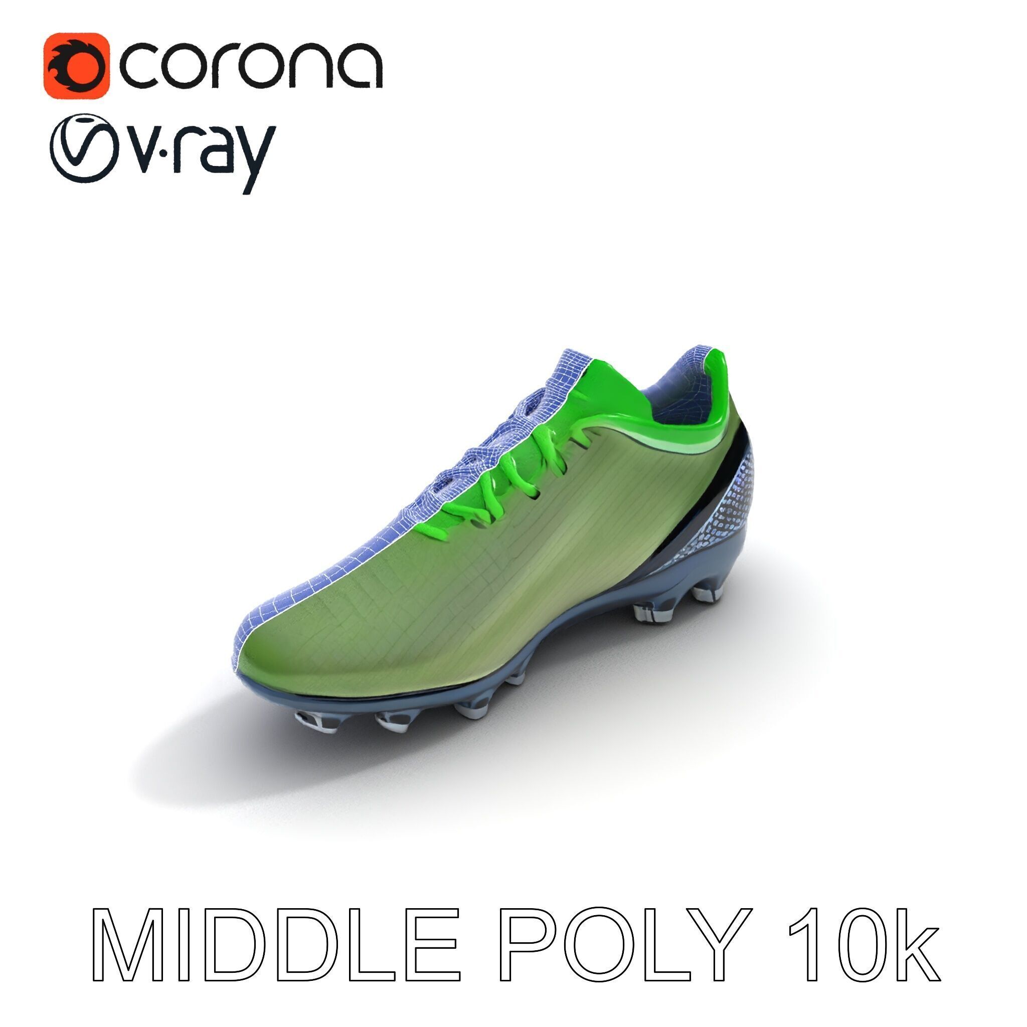 Dynamic Soccer Cleat Model Pack Low-poly 3D model_33