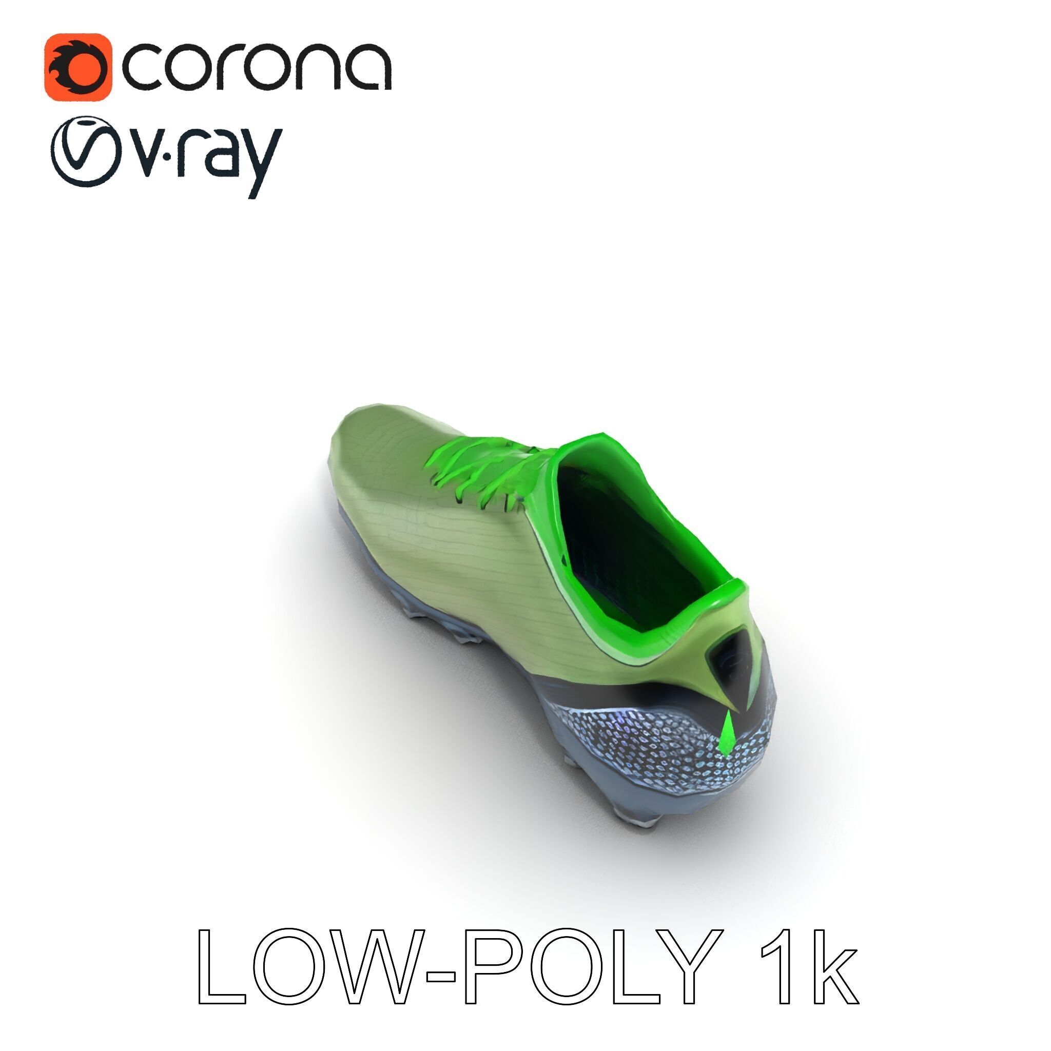 Dynamic Soccer Cleat Model Pack Low-poly 3D model_23