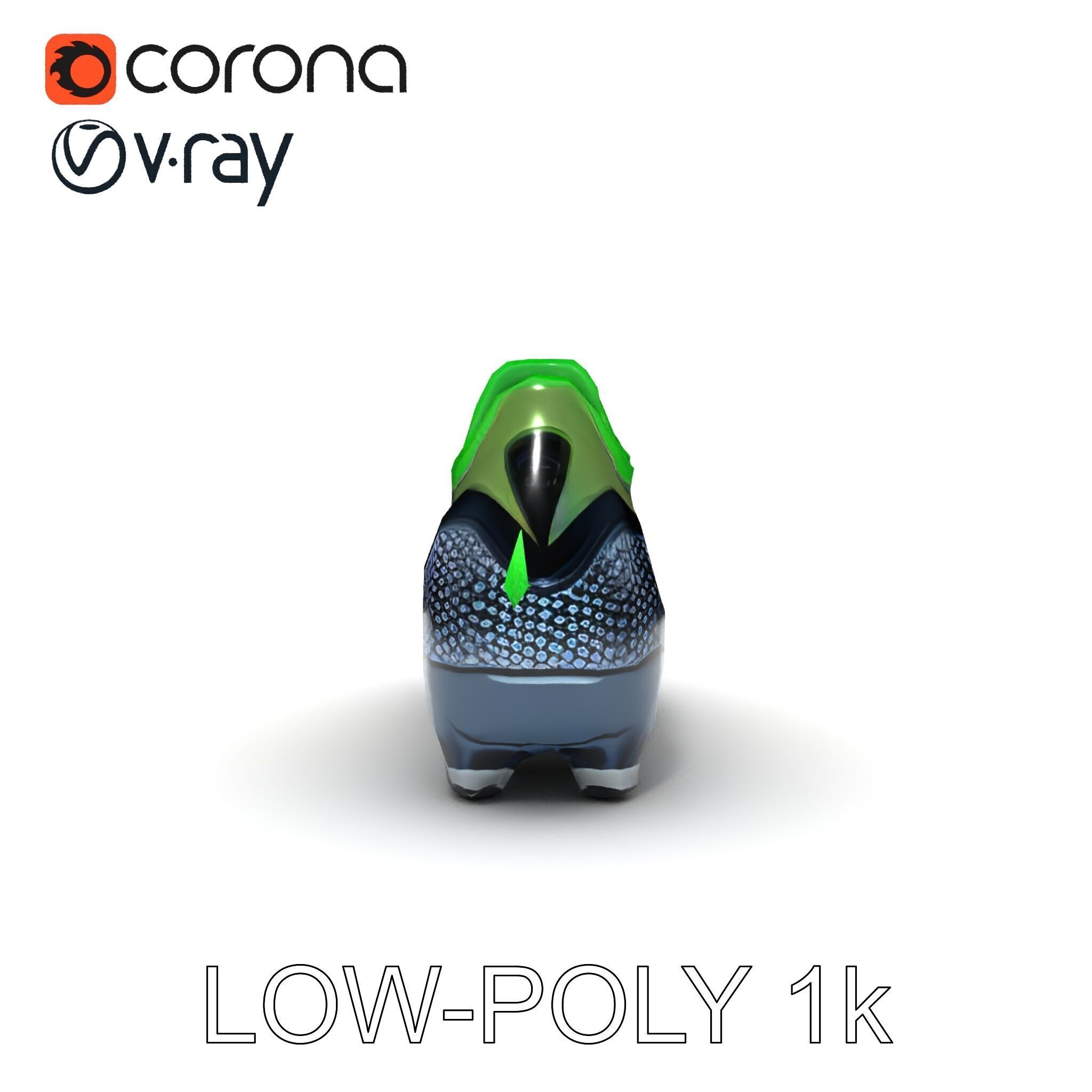 Dynamic Soccer Cleat Model Pack Low-poly 3D model_29