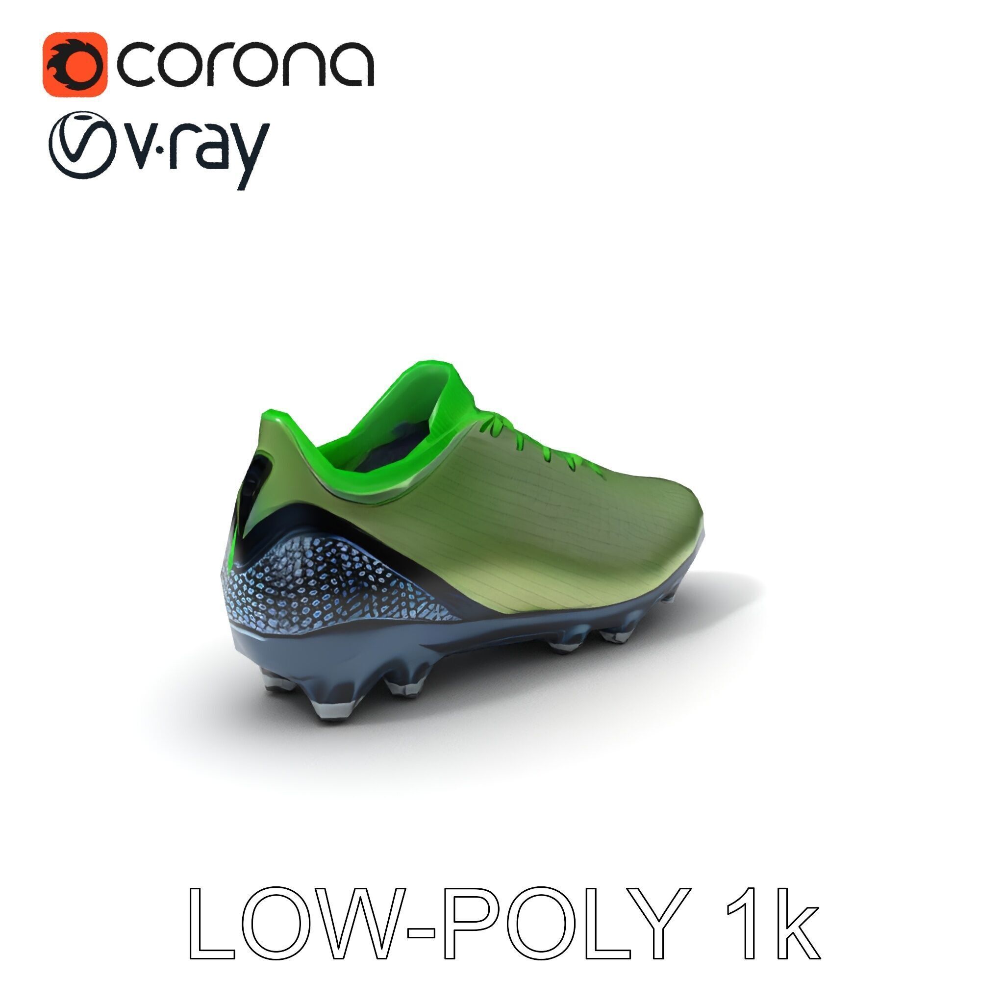 Dynamic Soccer Cleat Model Pack Low-poly 3D model_20