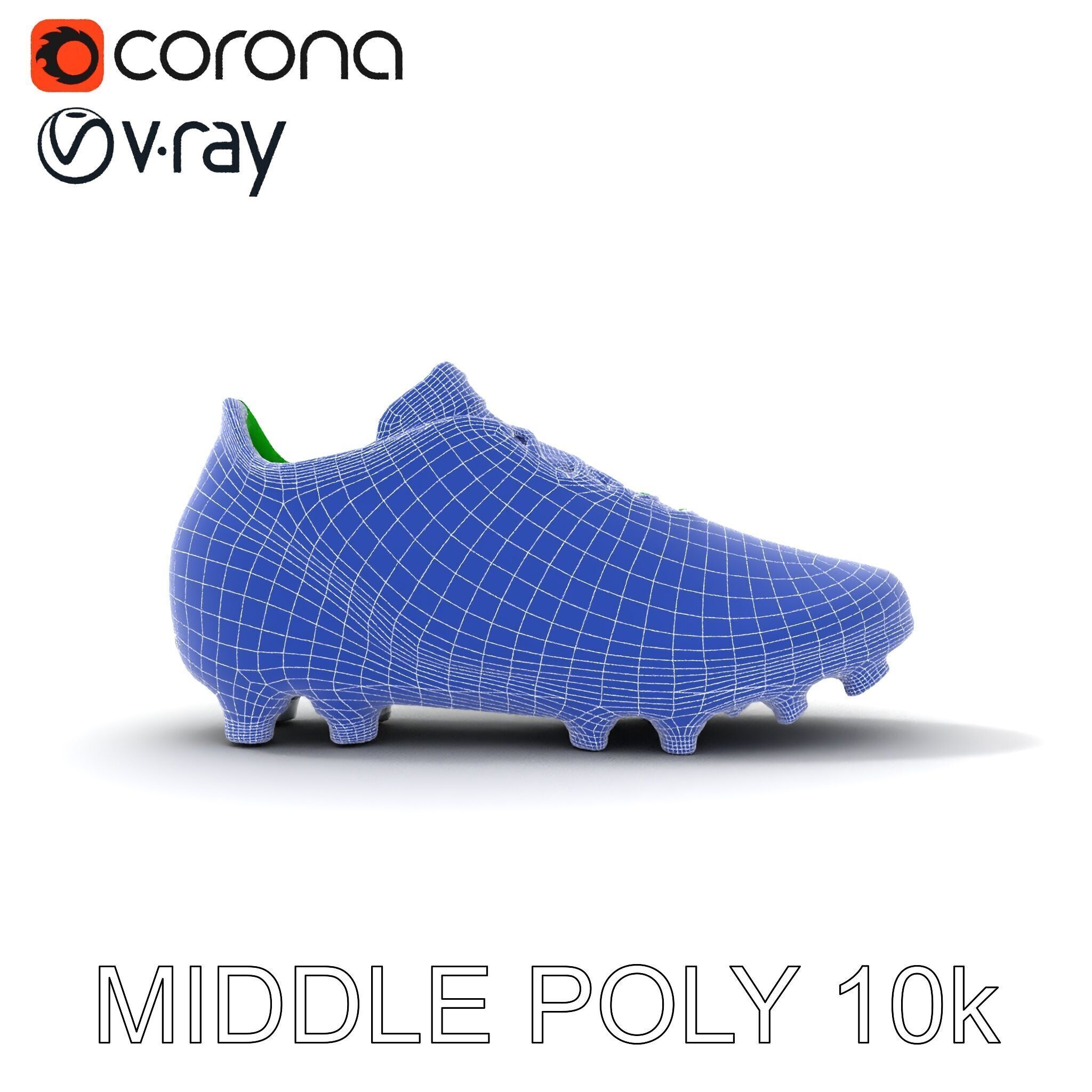 Dynamic Soccer Cleat Model Pack Low-poly 3D model_28