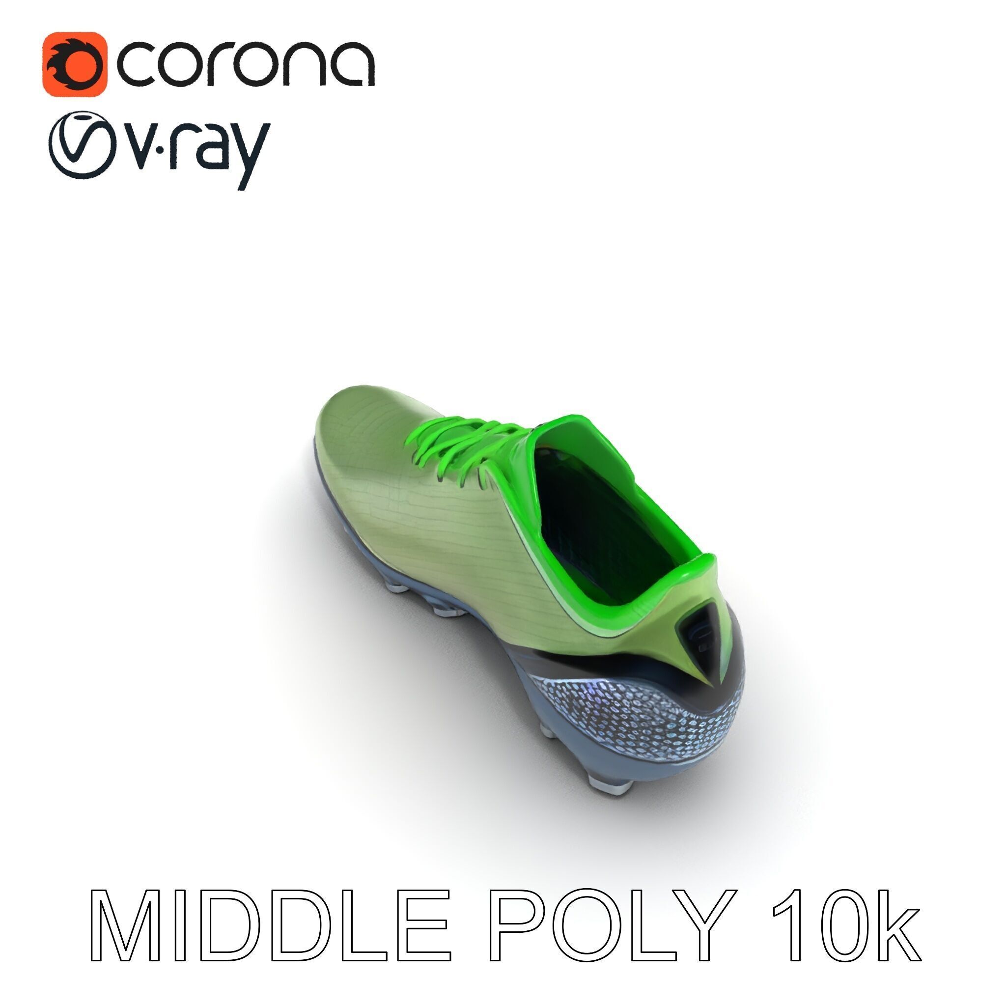 Dynamic Soccer Cleat Model Pack Low-poly 3D model_11