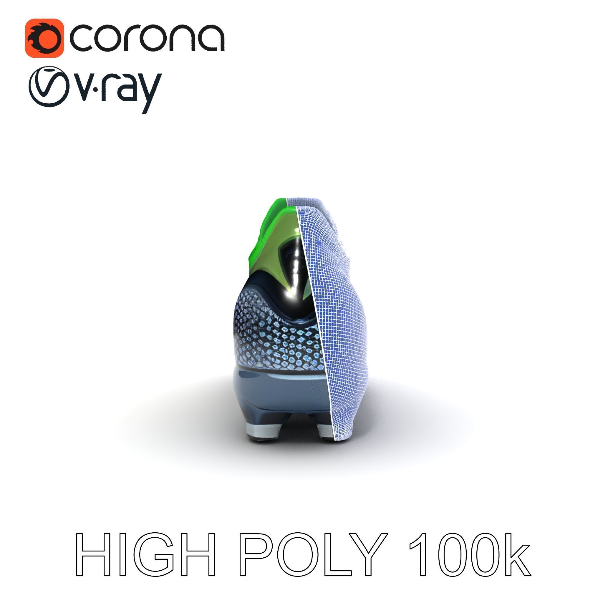 Dynamic Soccer Cleat Model Pack Low-poly 3D model_30