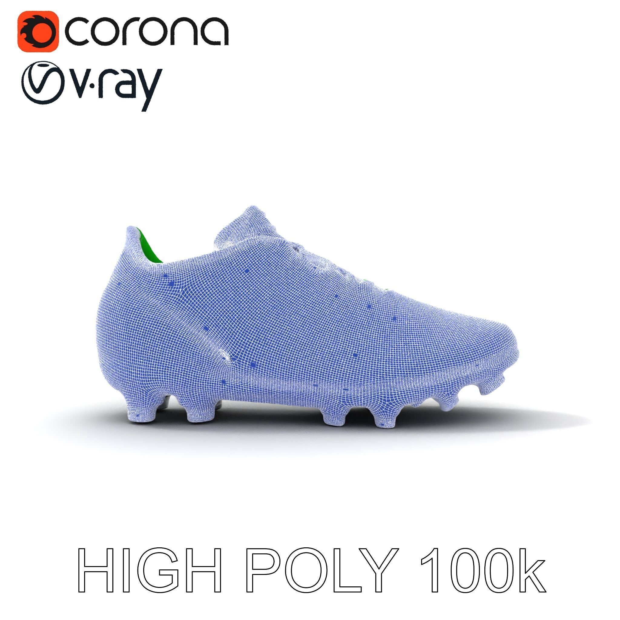 Dynamic Soccer Cleat Model Pack Low-poly 3D model_21