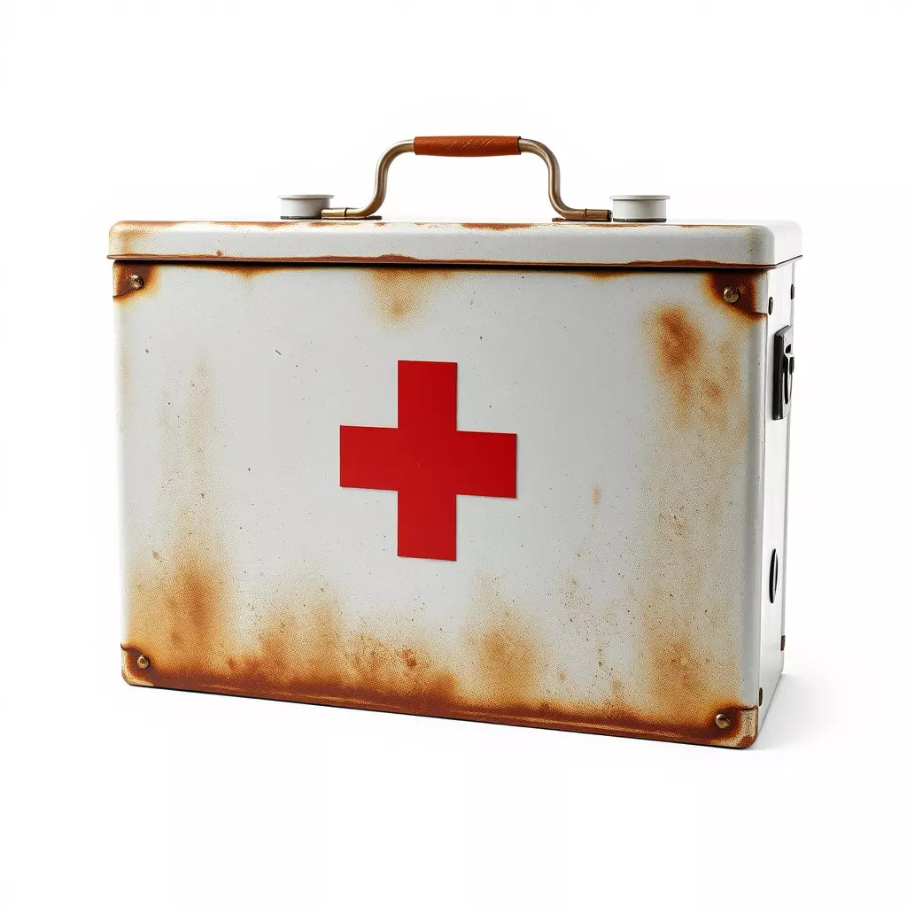 Rustic Medical First Aid Kit Model Pack Low-poly 3D model_0