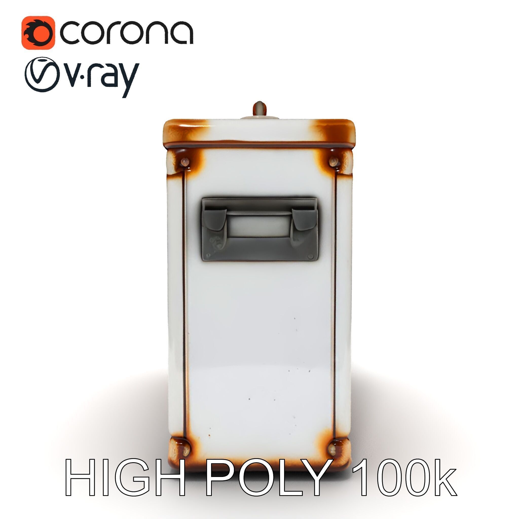 Rustic Medical First Aid Kit Model Pack Low-poly 3D model_28