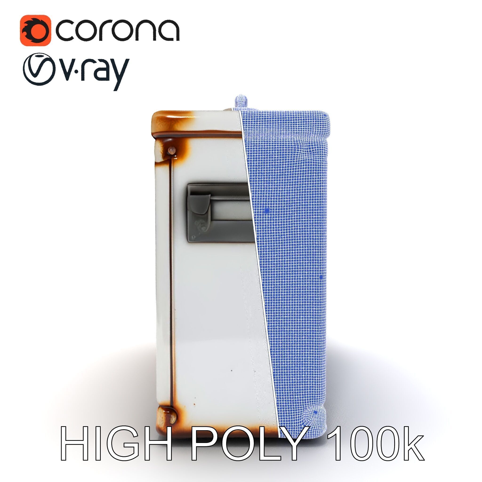 Rustic Medical First Aid Kit Model Pack Low-poly 3D model_34