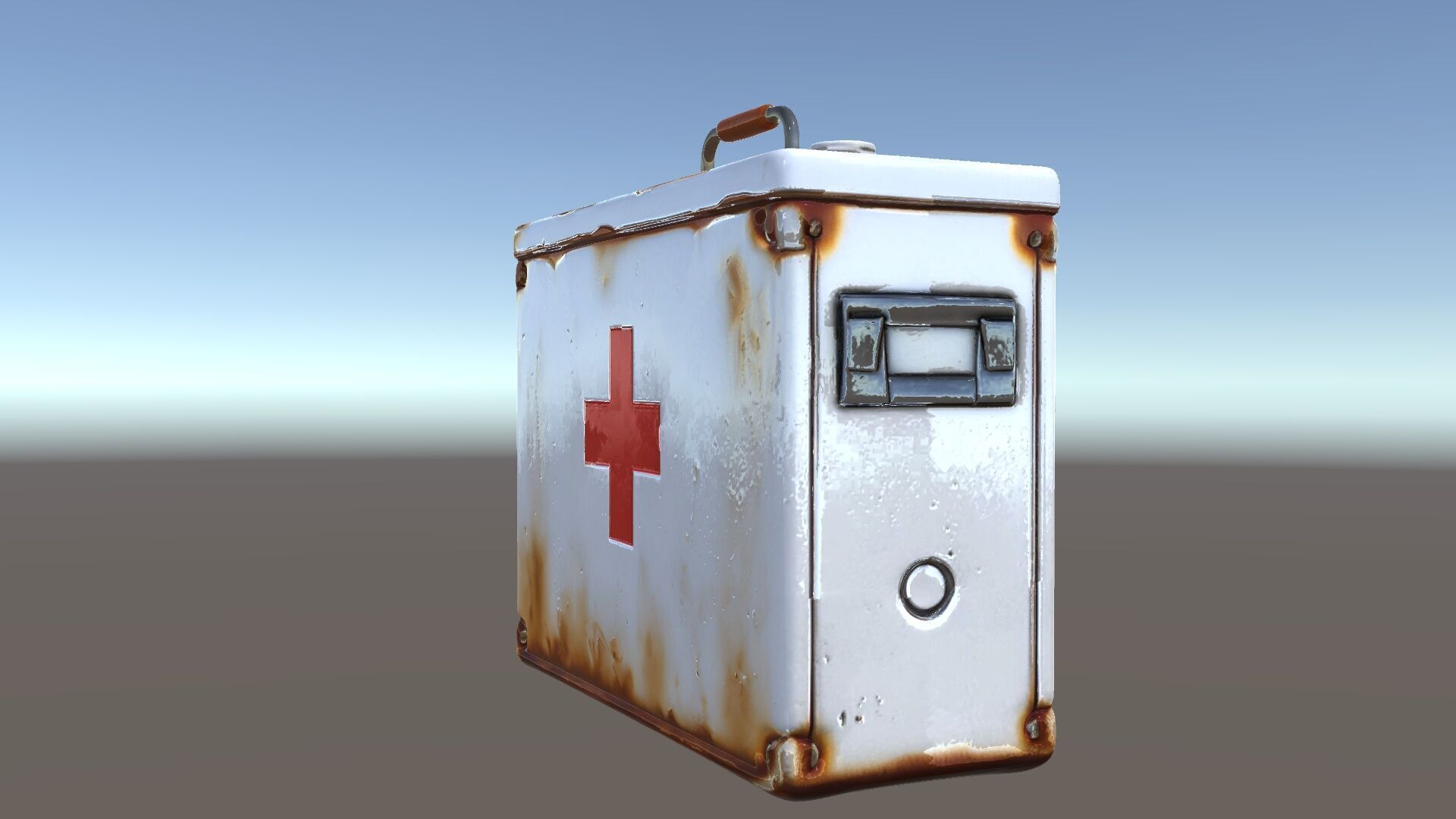 Rustic Medical First Aid Kit Model Pack Low-poly 3D model_5
