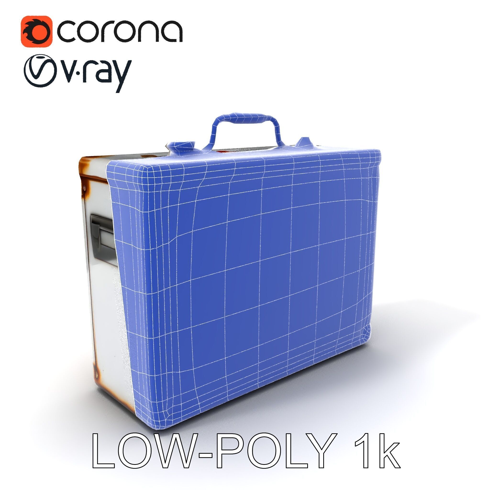 Rustic Medical First Aid Kit Model Pack Low-poly 3D model_30