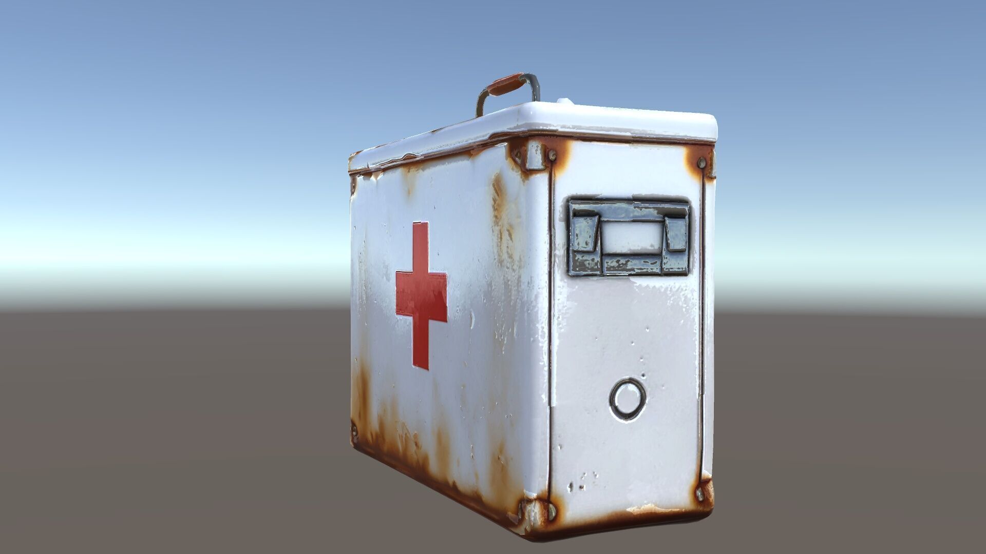 Rustic Medical First Aid Kit Model Pack Low-poly 3D model_25