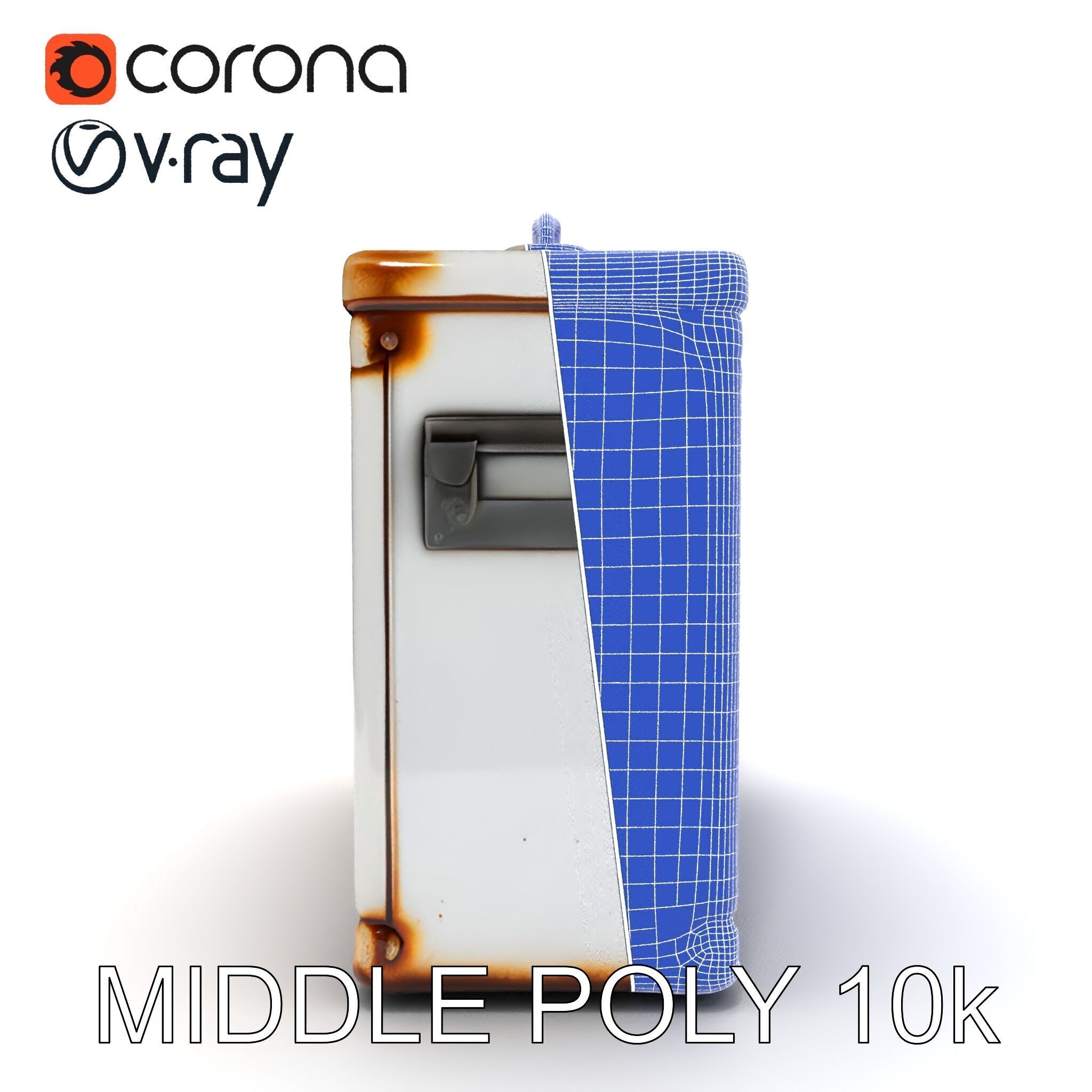 Rustic Medical First Aid Kit Model Pack Low-poly 3D model_21