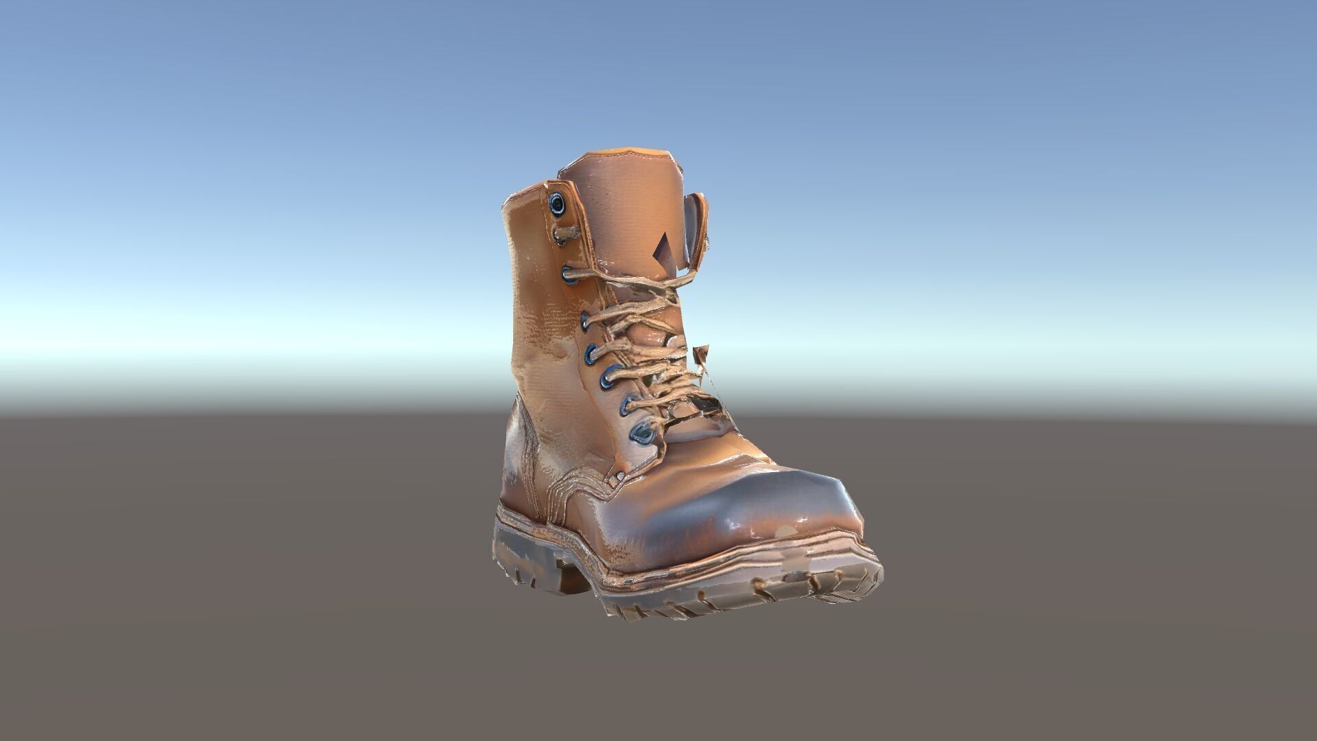 Realistic Leather Boot Model Pack Low-poly 3D model_13