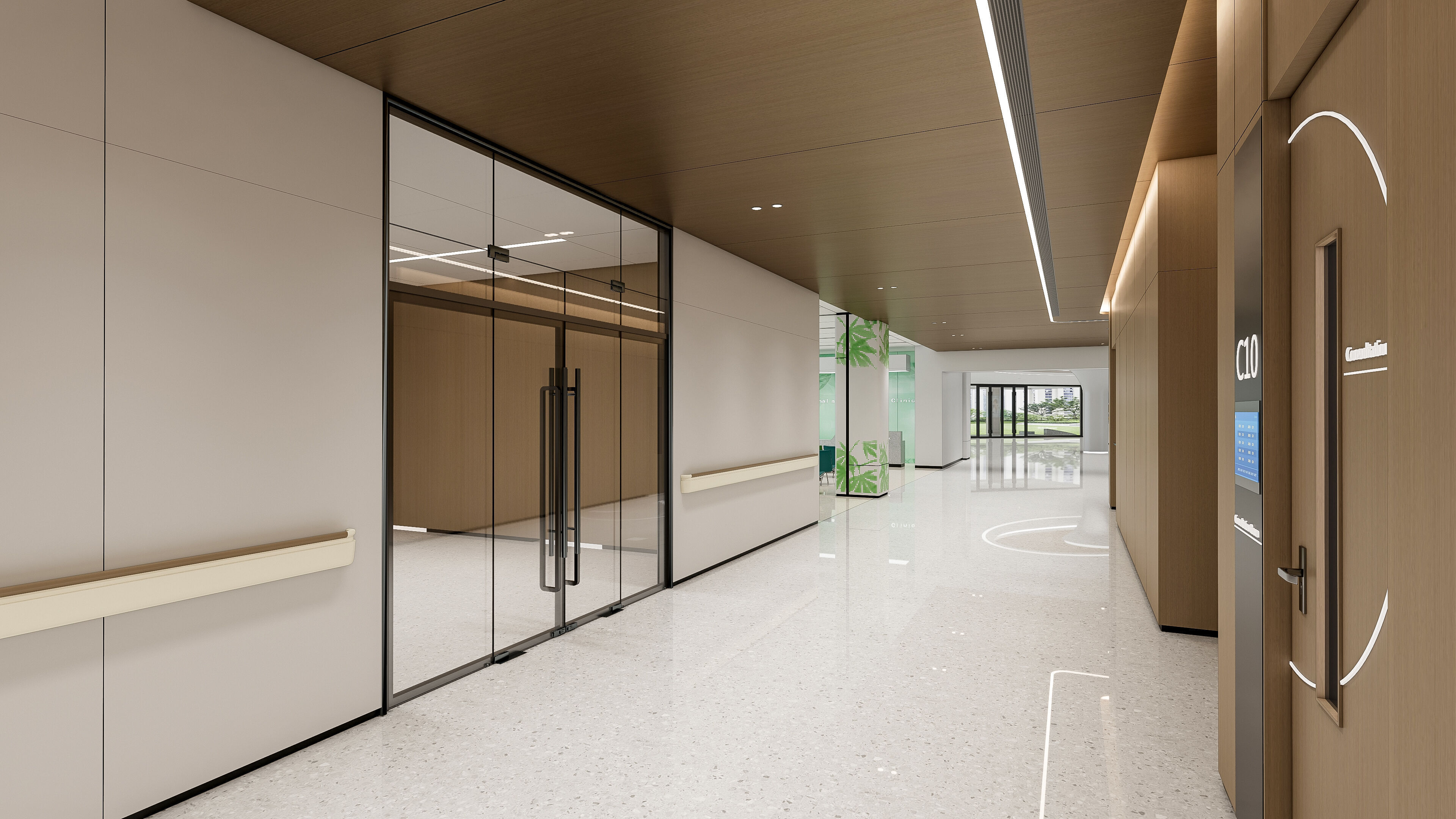 Hospital lobby reception hall 18 3D model_34