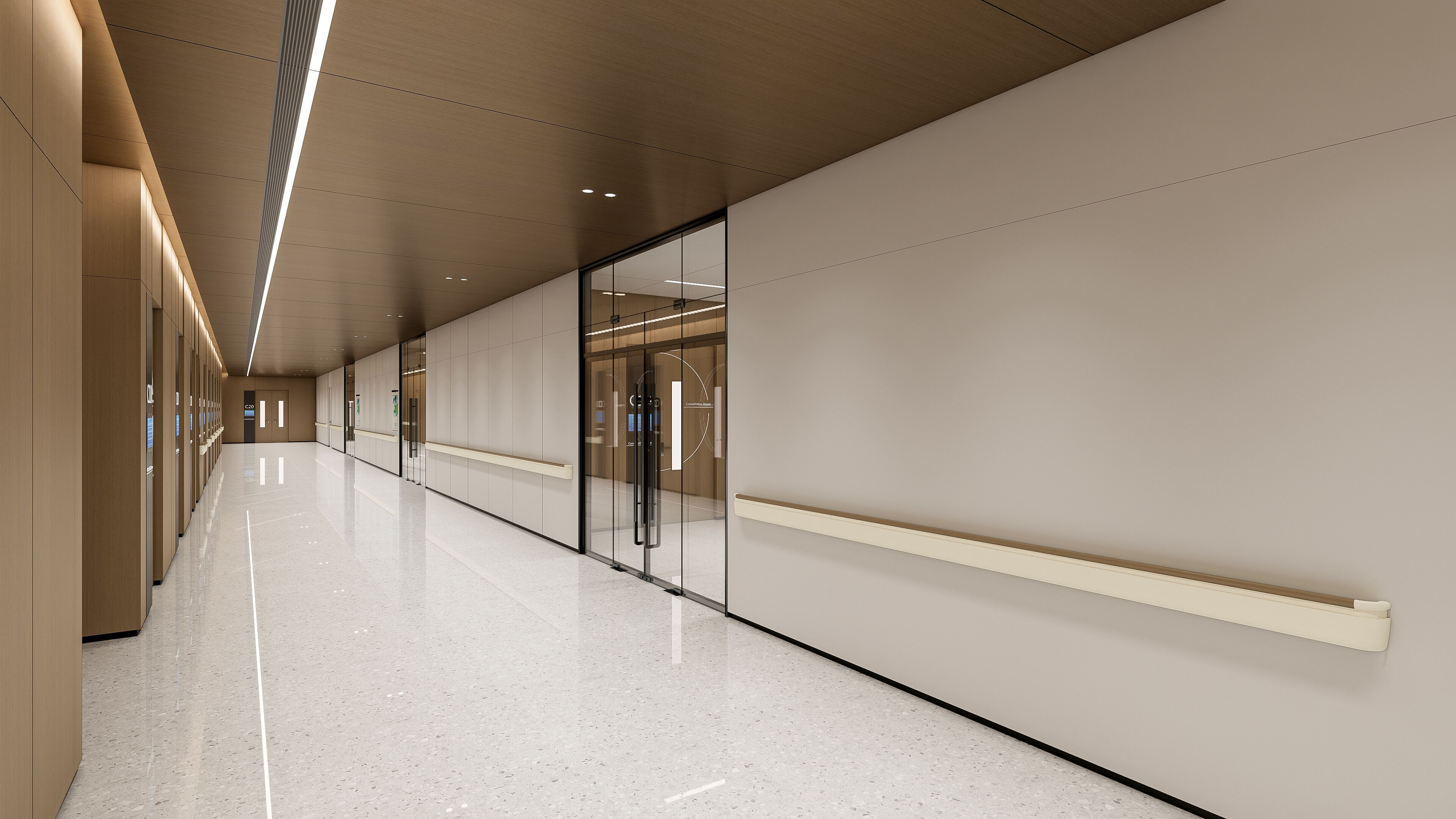 Hospital lobby reception hall 18 3D model_38