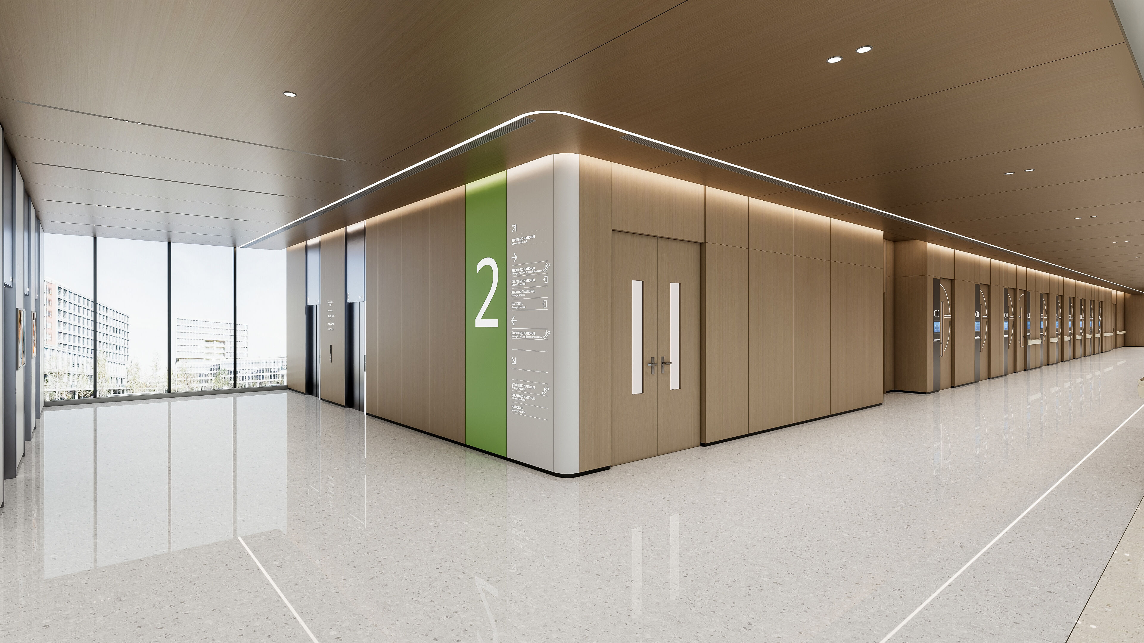 Hospital lobby reception hall 18 3D model_26