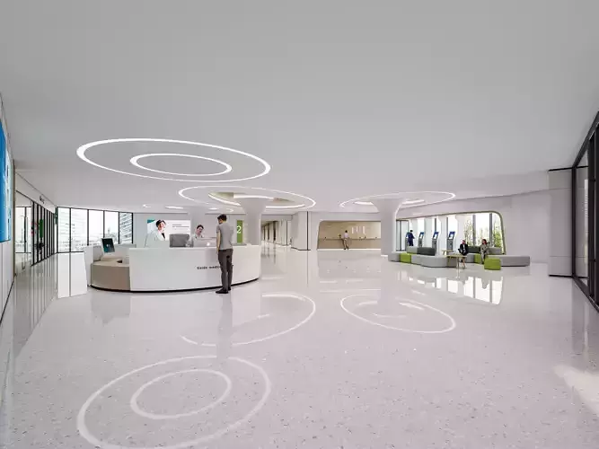 Hospital lobby reception hall 18