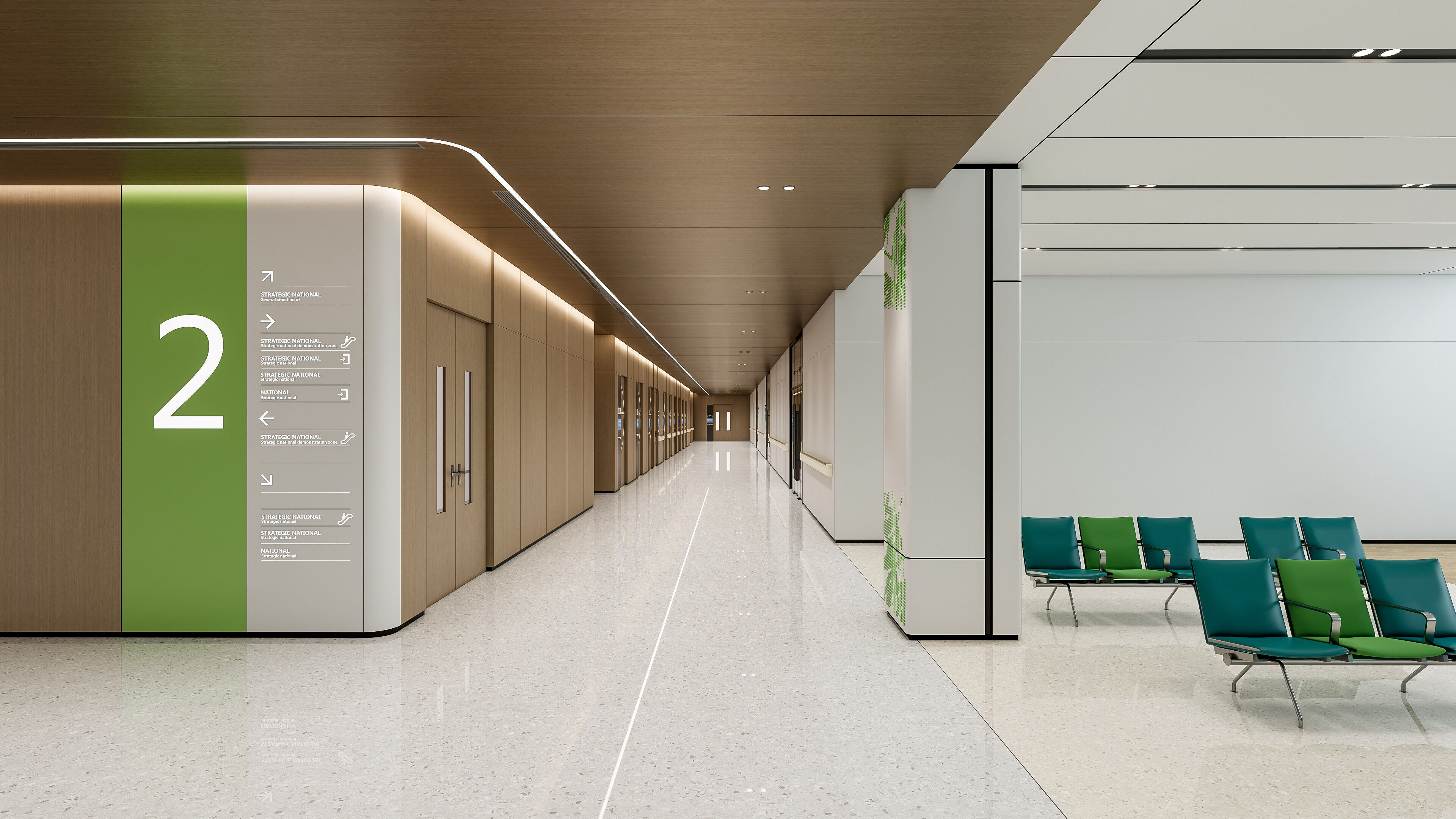 Hospital lobby reception hall 18 3D model_40