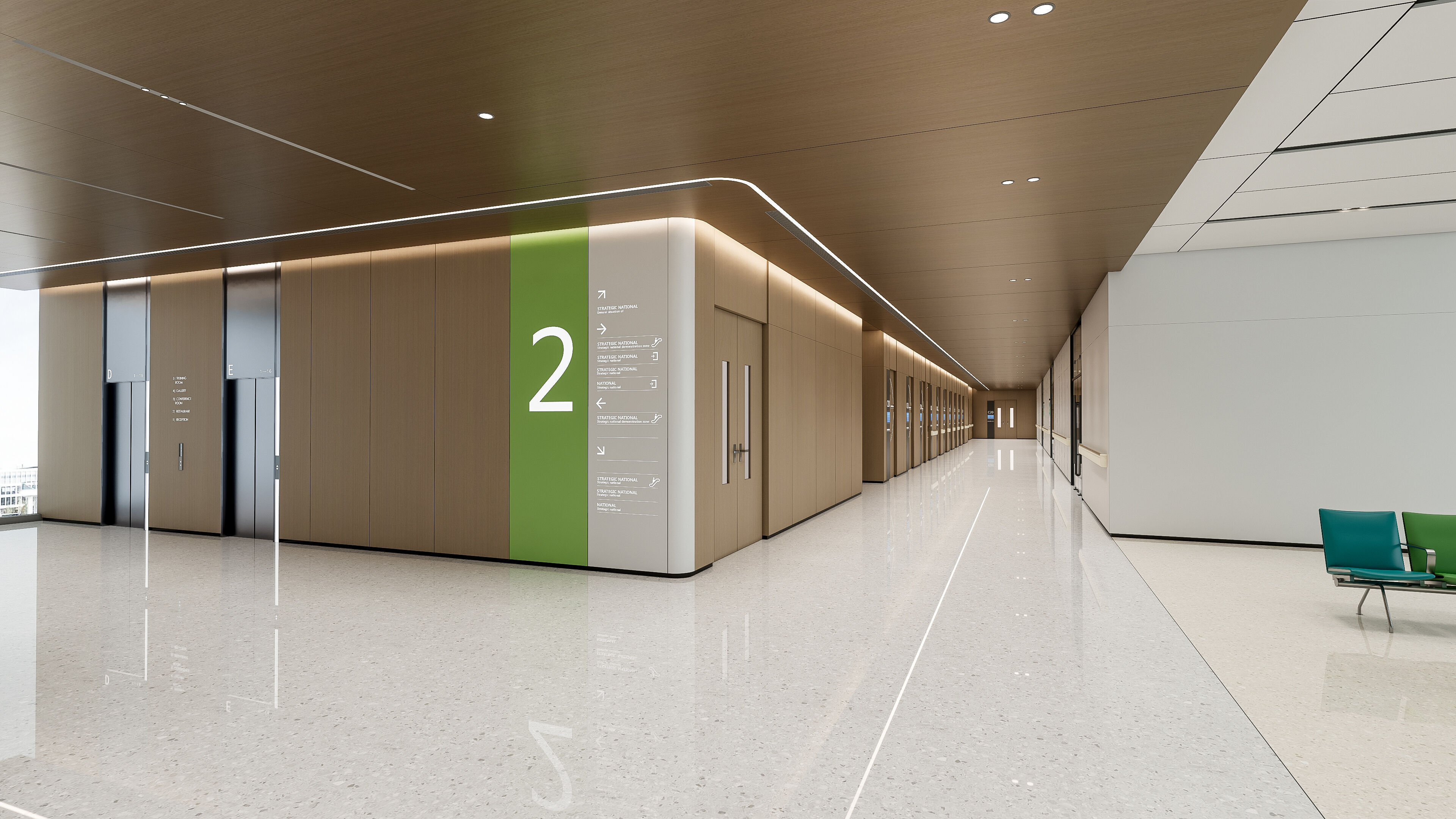 Hospital lobby reception hall 18 3D model_41