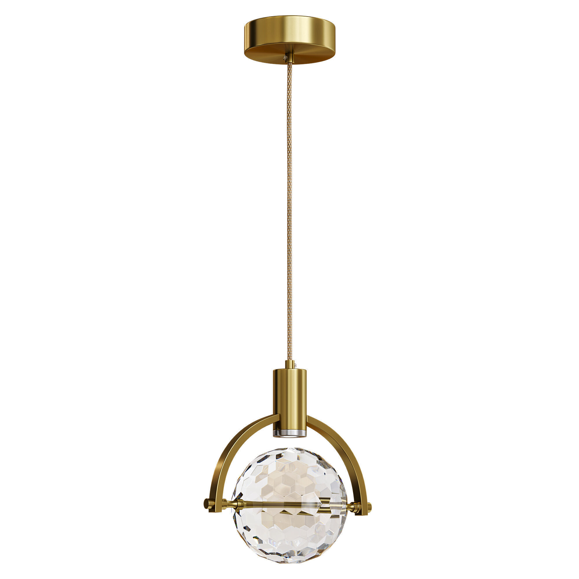 Hanging lamp GOLF Low-poly 3D model_2