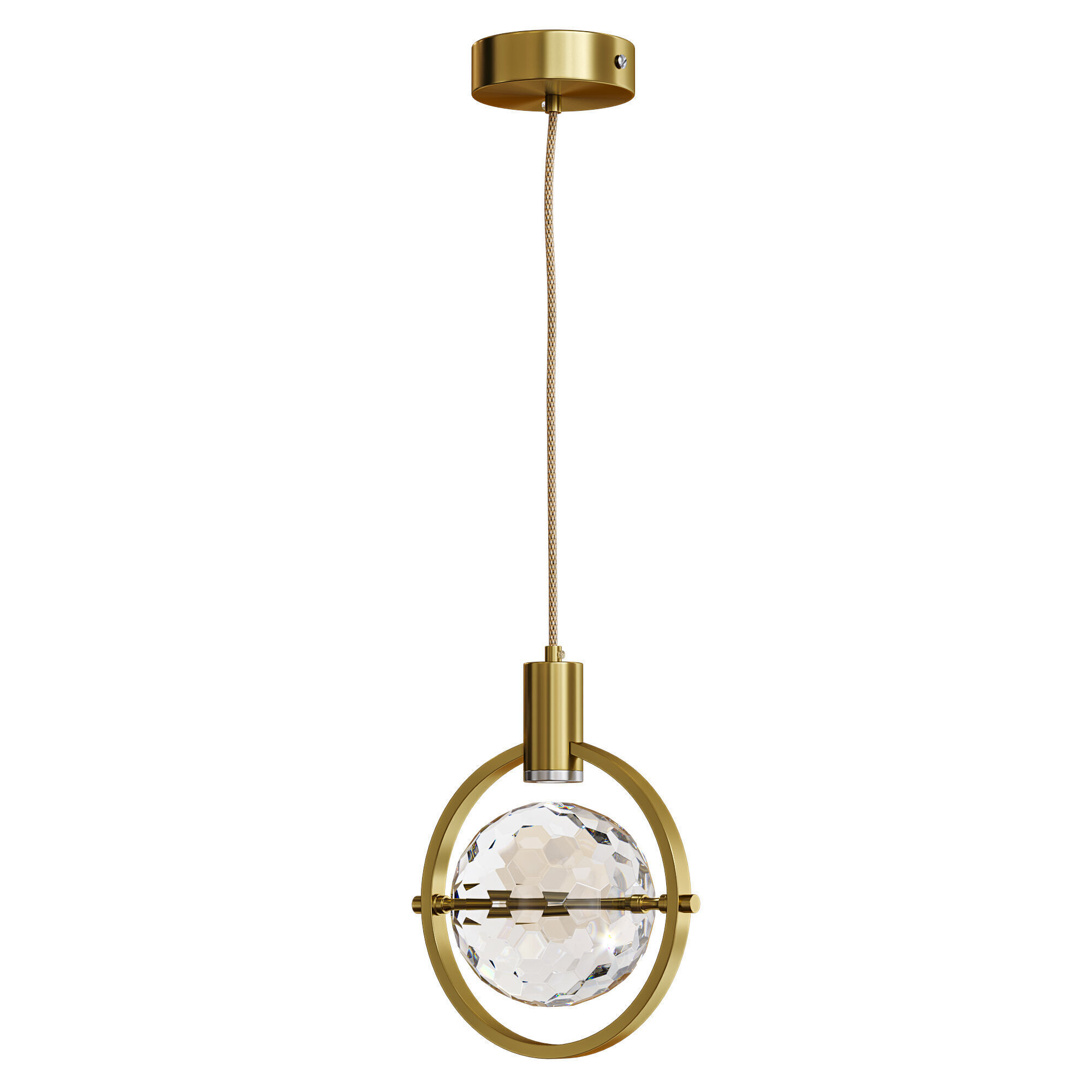 Hanging lamp GOLF Low-poly 3D model_1